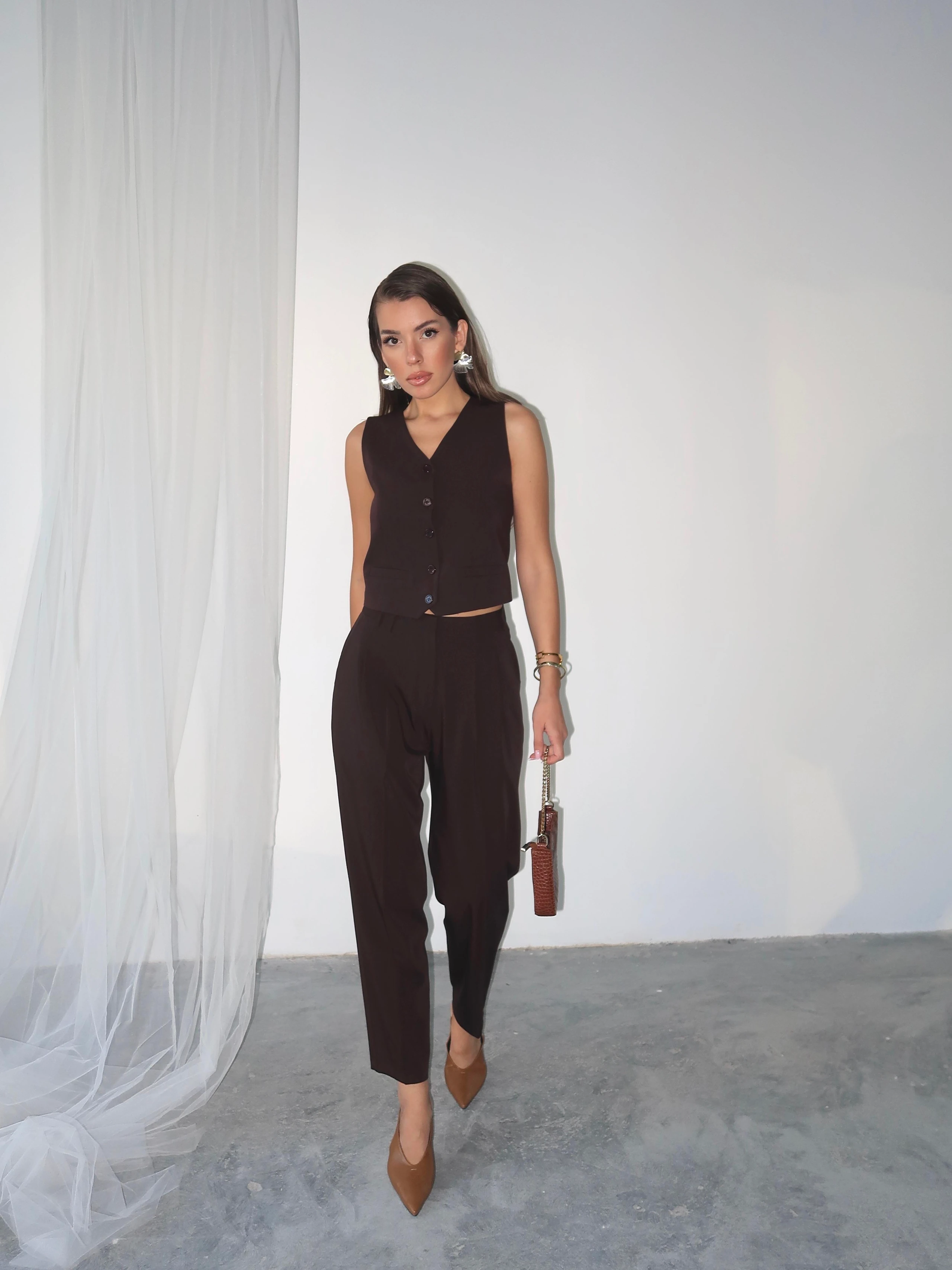 Binici Pantolon Kahverengi