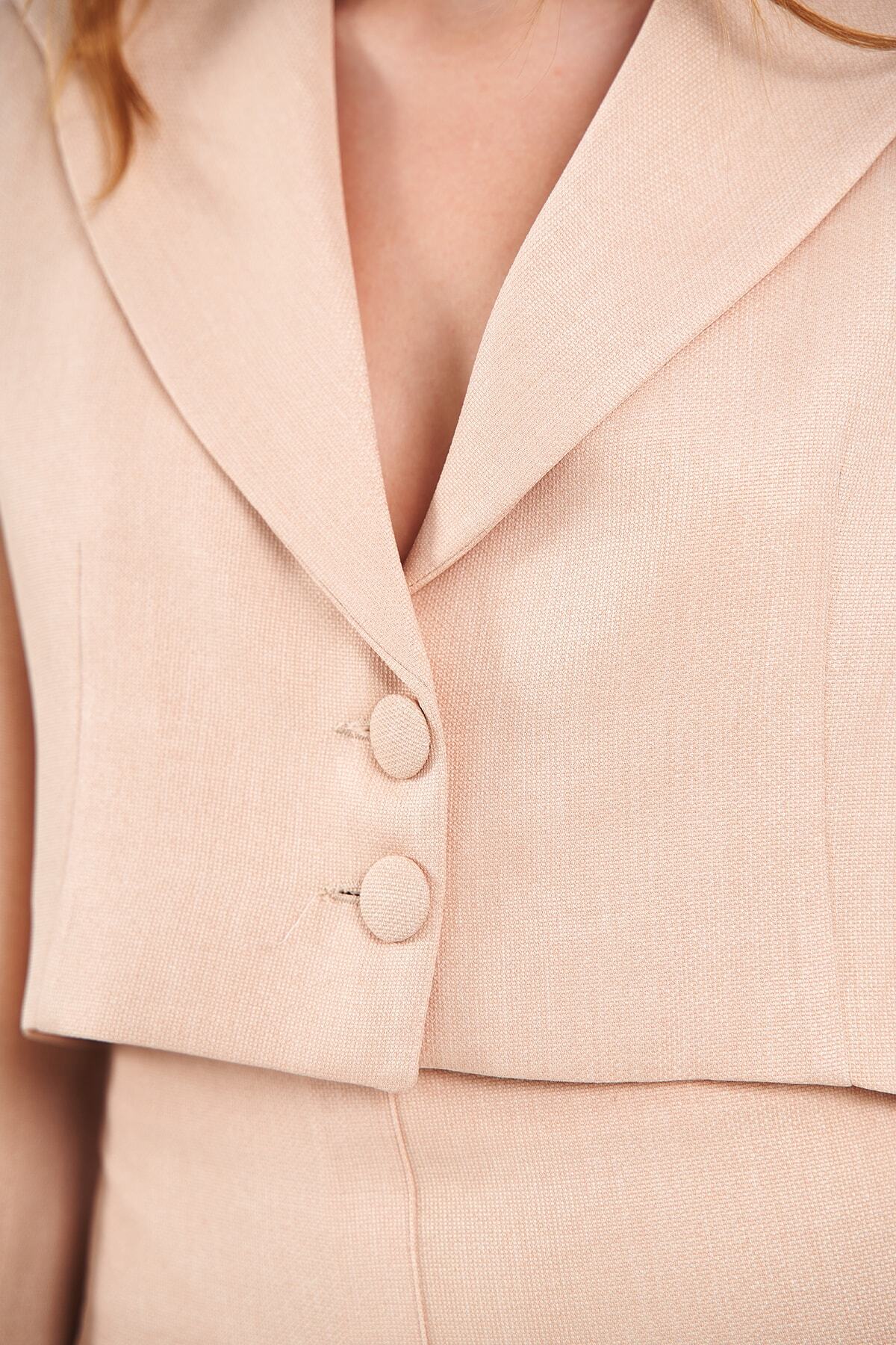 KETEN KISA BLAZER CEKET