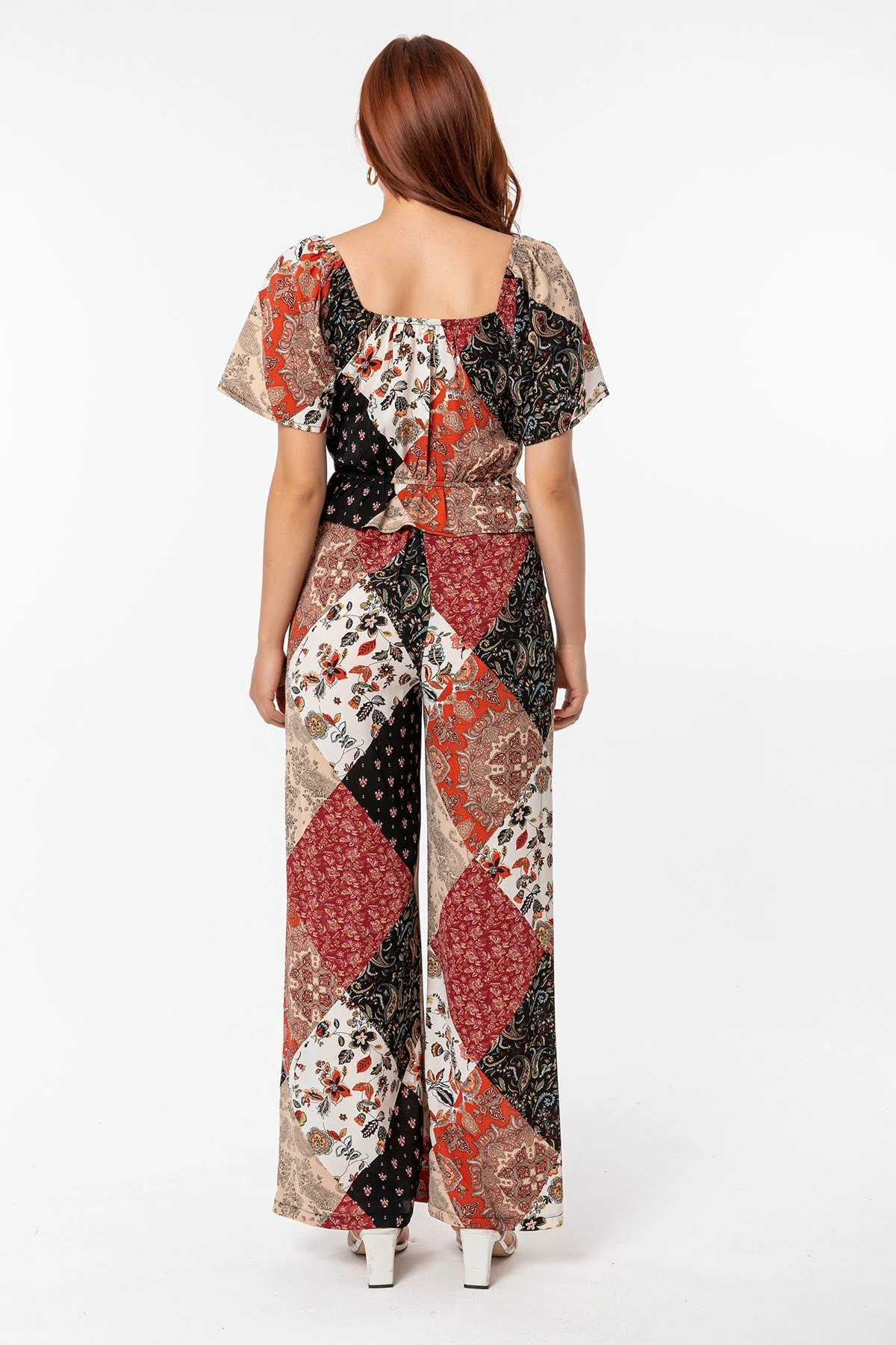 Bluz Pantolon Bordo Takım