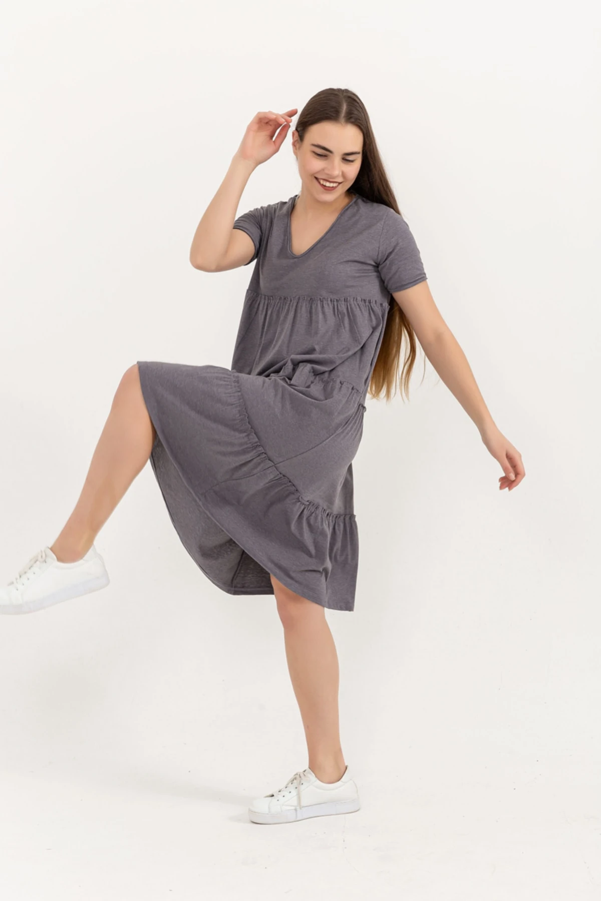 Bol Kesim Penye Elbise