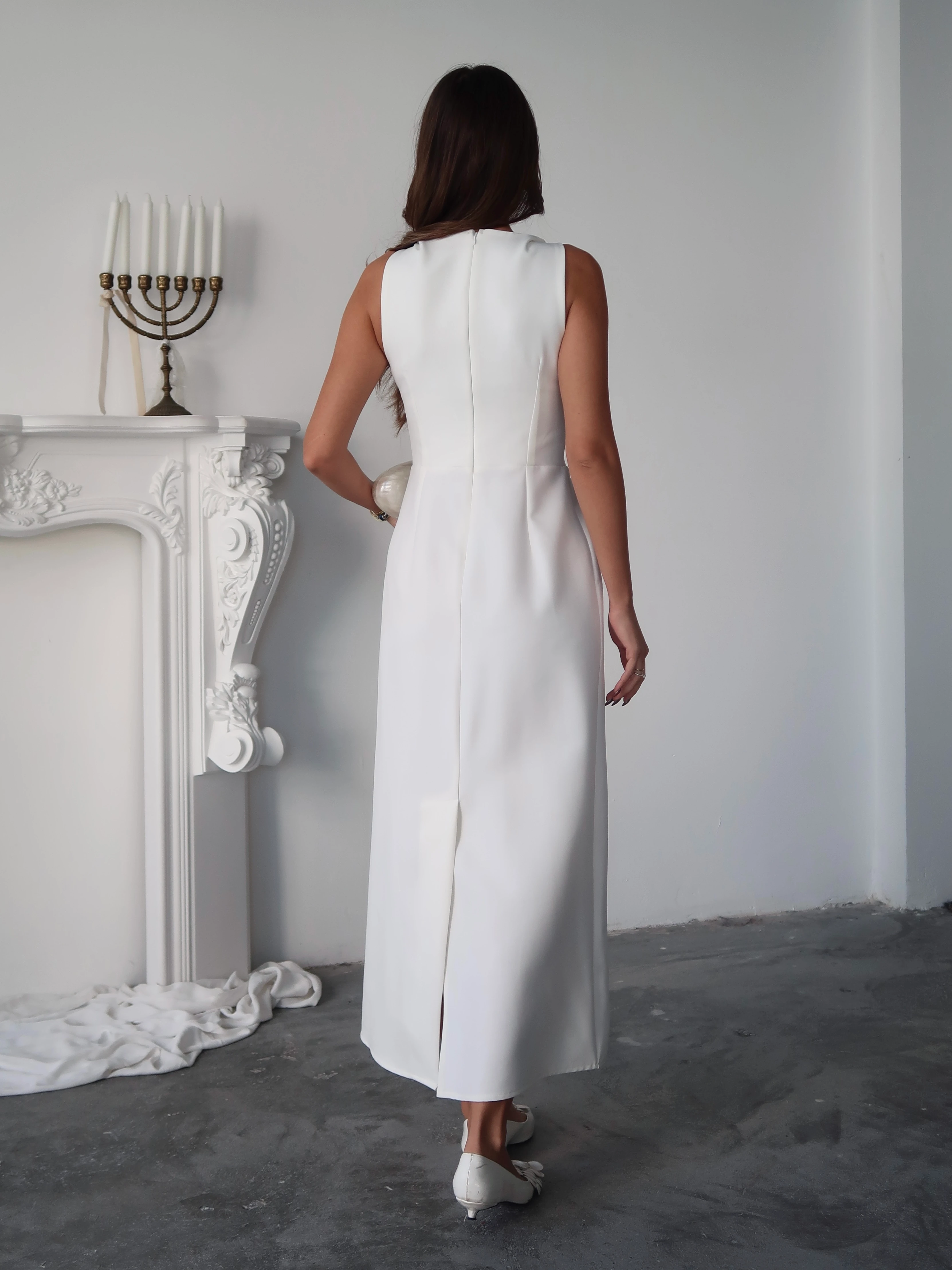 Donna Elbise Beyaz