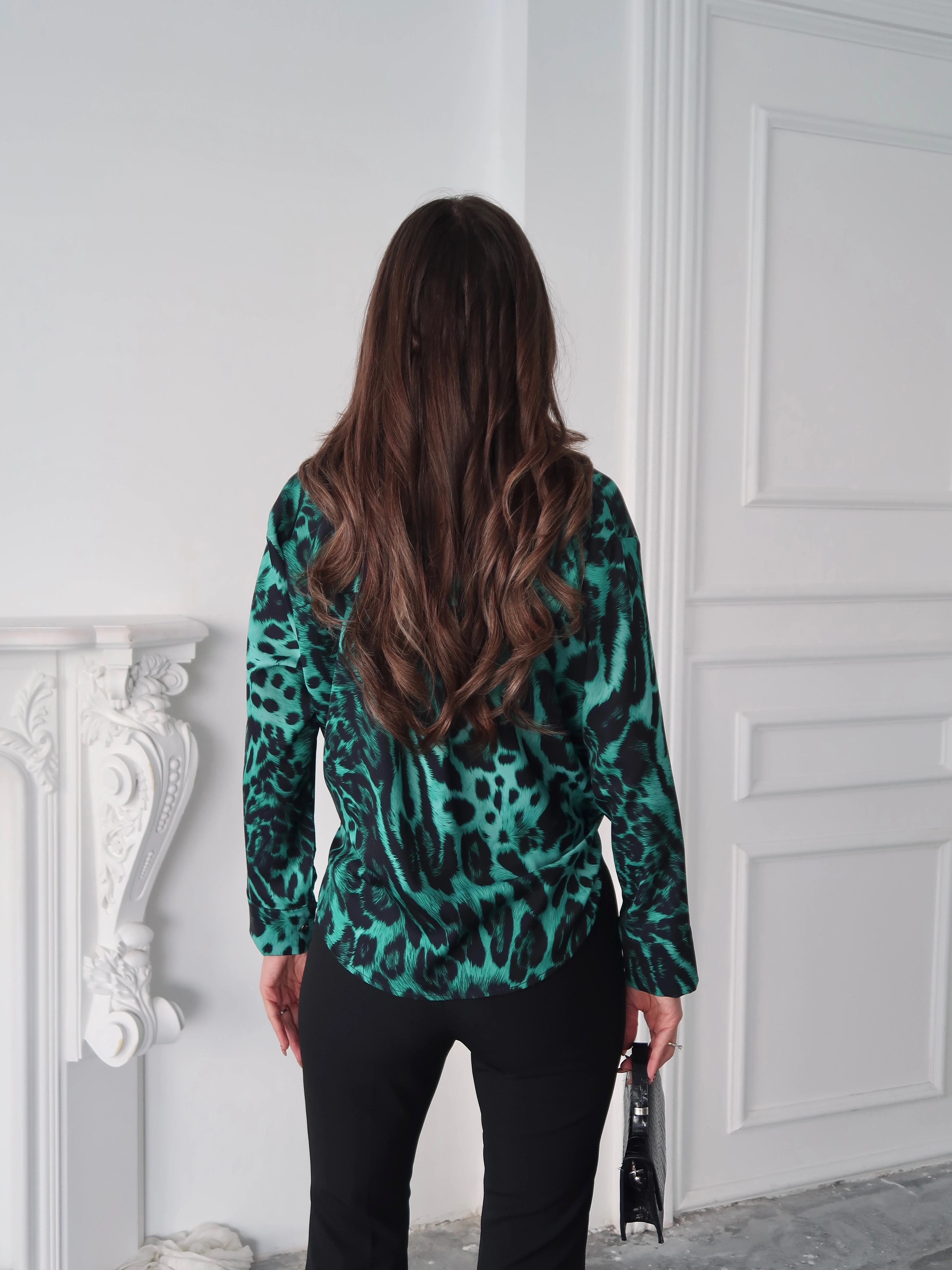 Desenli Gömlek Yeşil