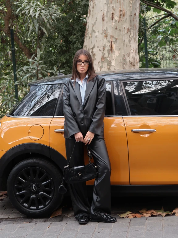 Carrie Deri Blazer Ceket Siyah