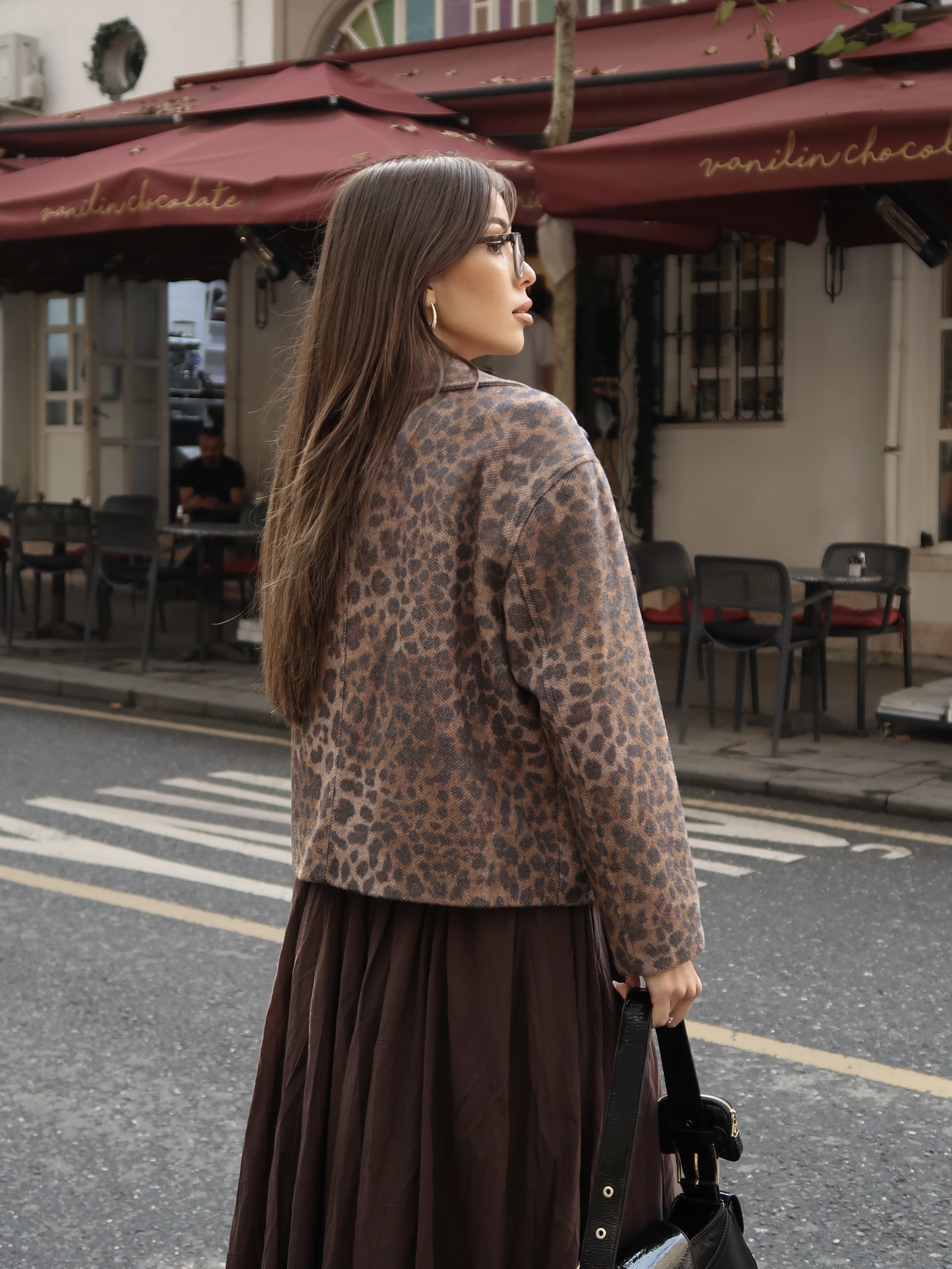 Ivy Kısa Kaban Leopar