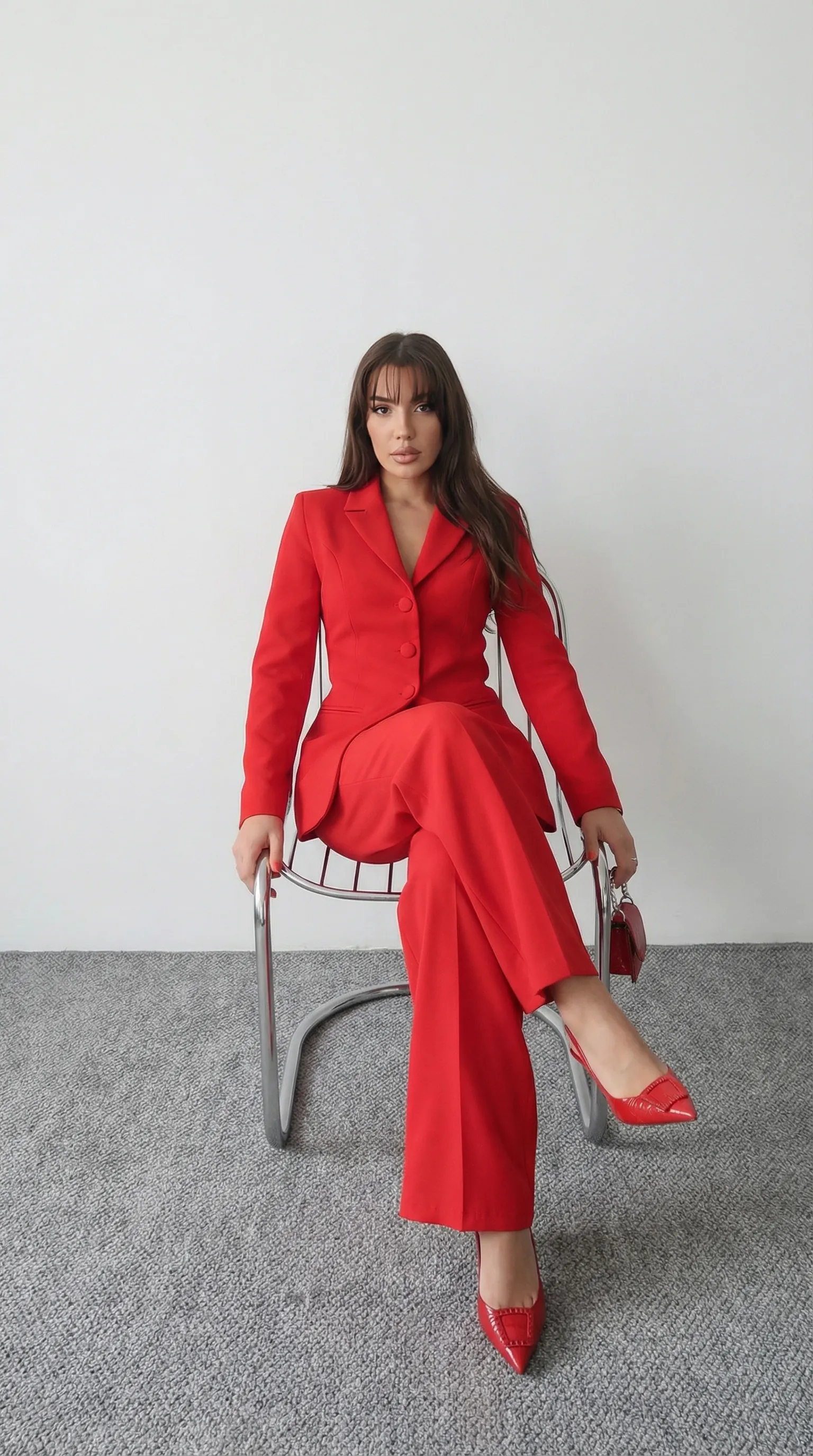 Gina Sculpt Takım Kırmızı