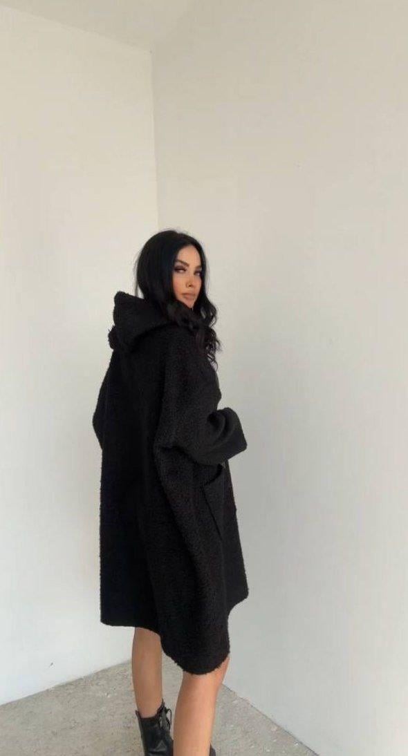 Kapüşonlu Oversize Ceket