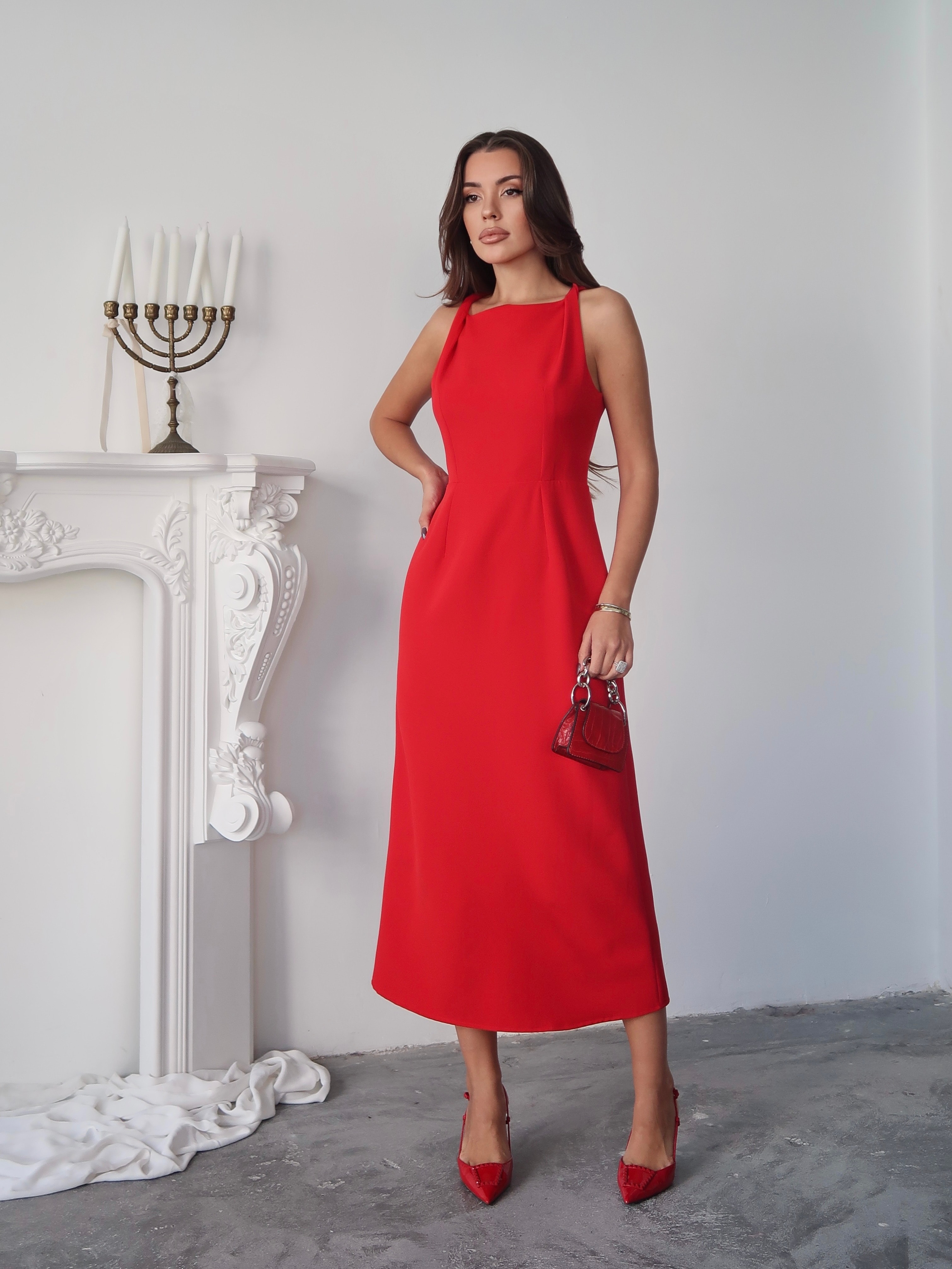 Donna Elbise Kırmızı