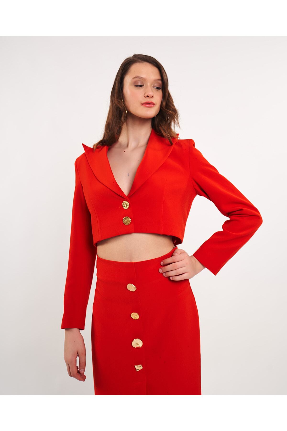 Kısa Blazer Ceket