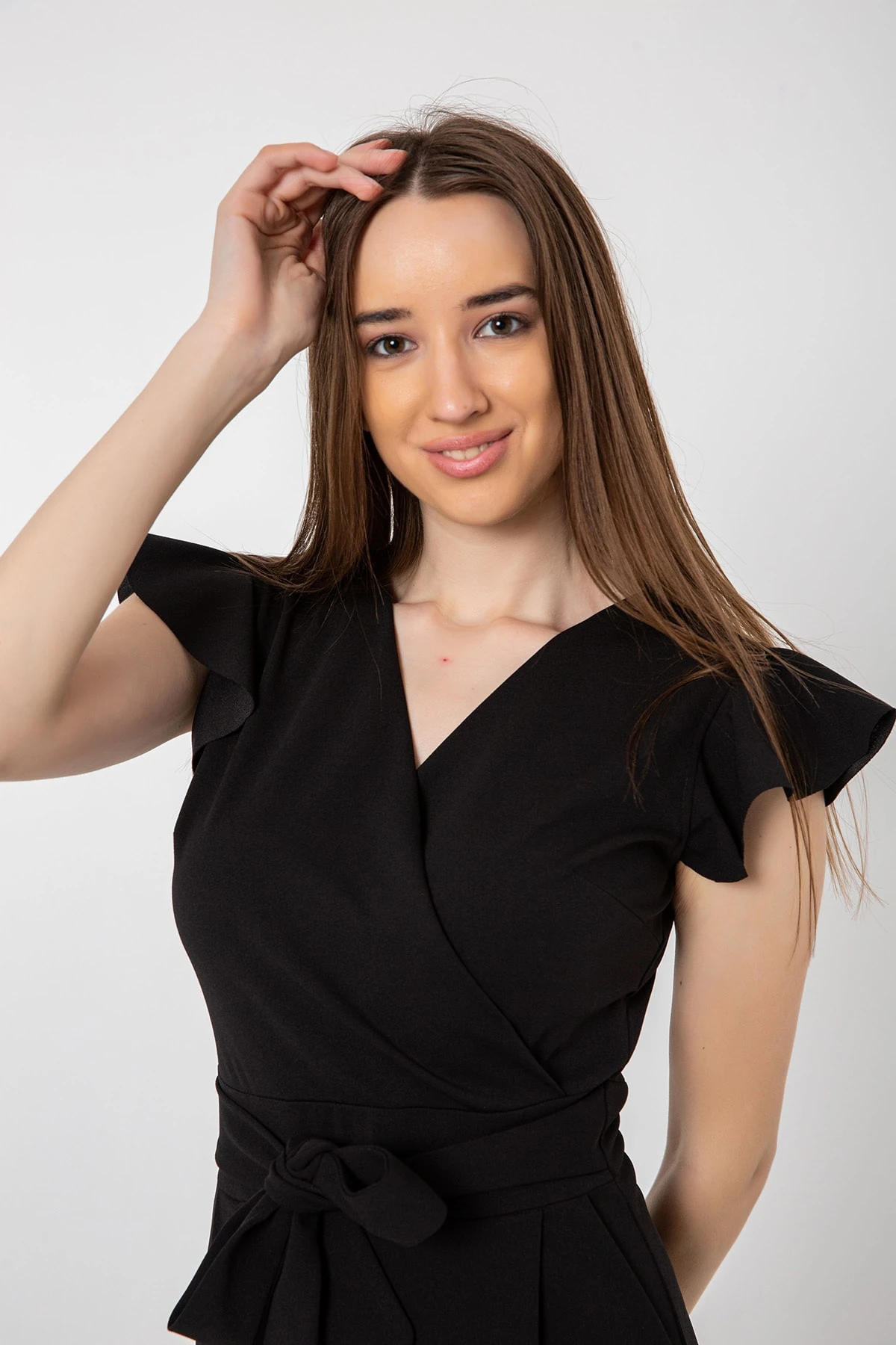 Kuşaklı Kruvaze Tulum