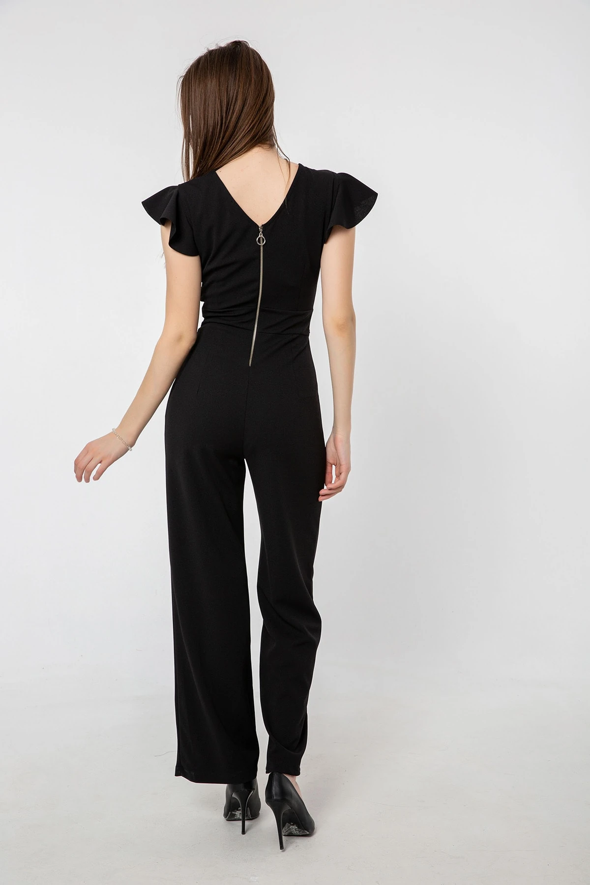 Kuşaklı Kruvaze Tulum