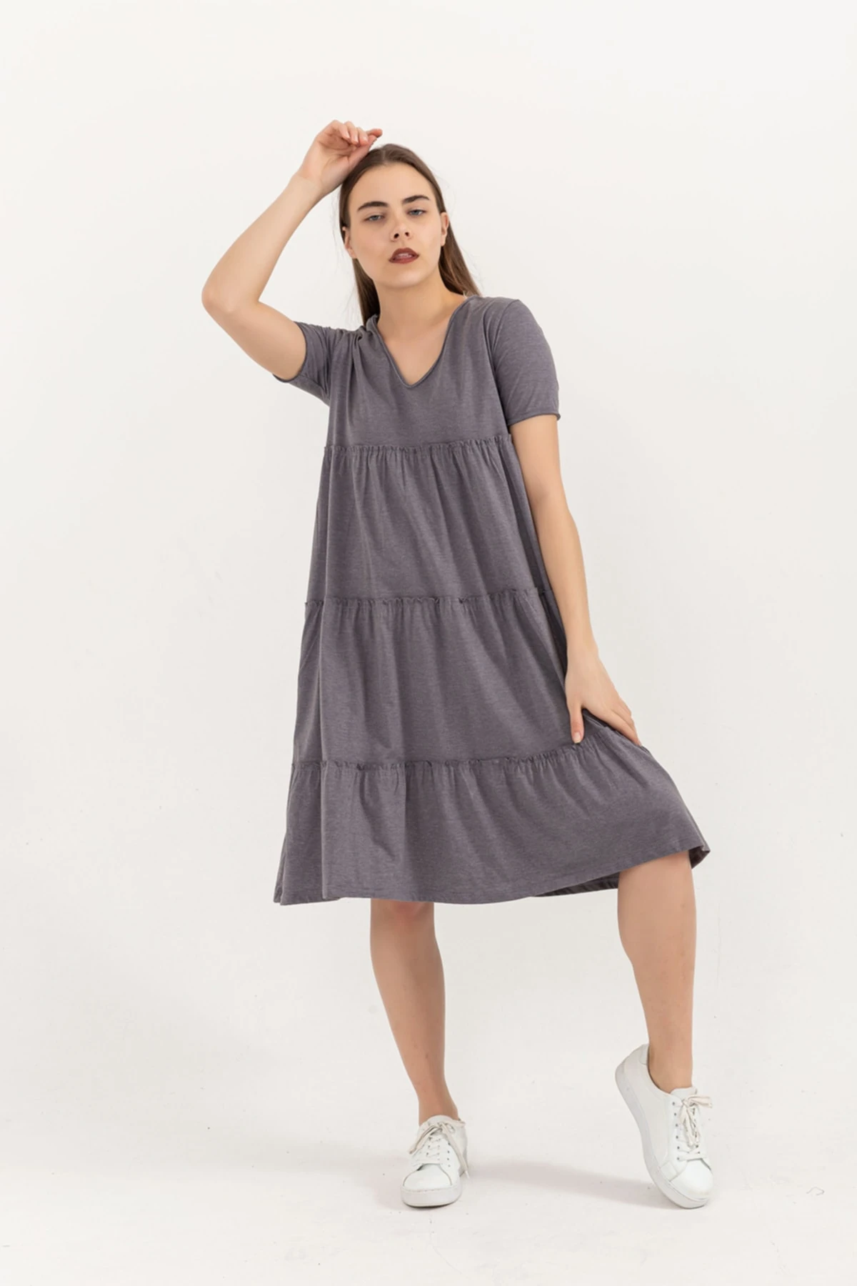 Bol Kesim Penye Elbise