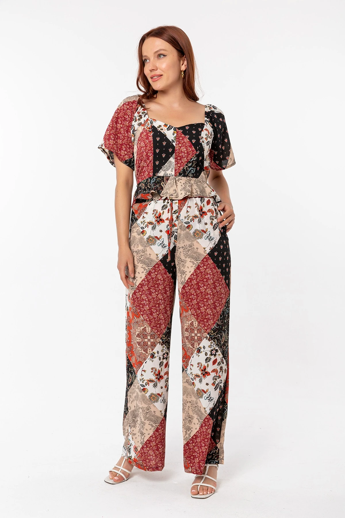 Bluz Pantolon Bordo Takım