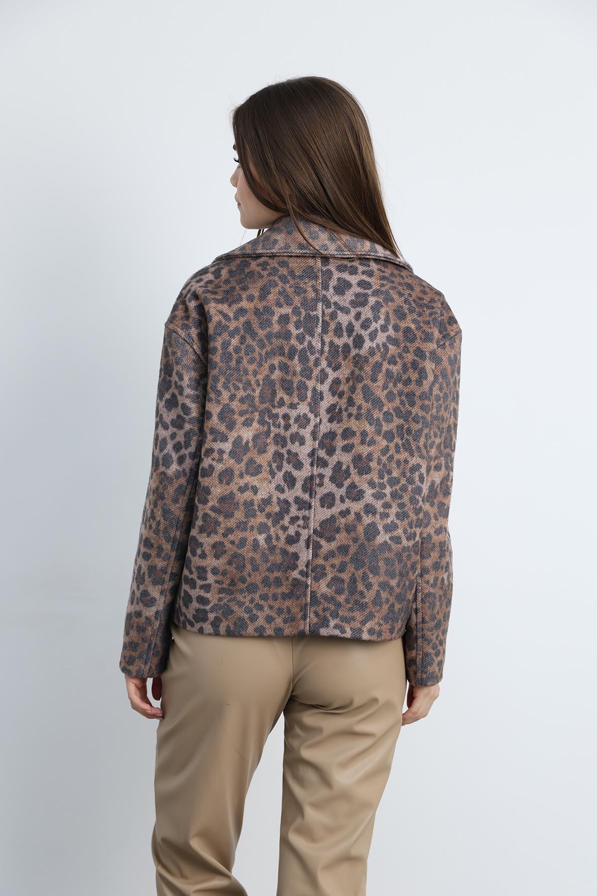 Ivy Kısa Kaban Leopar