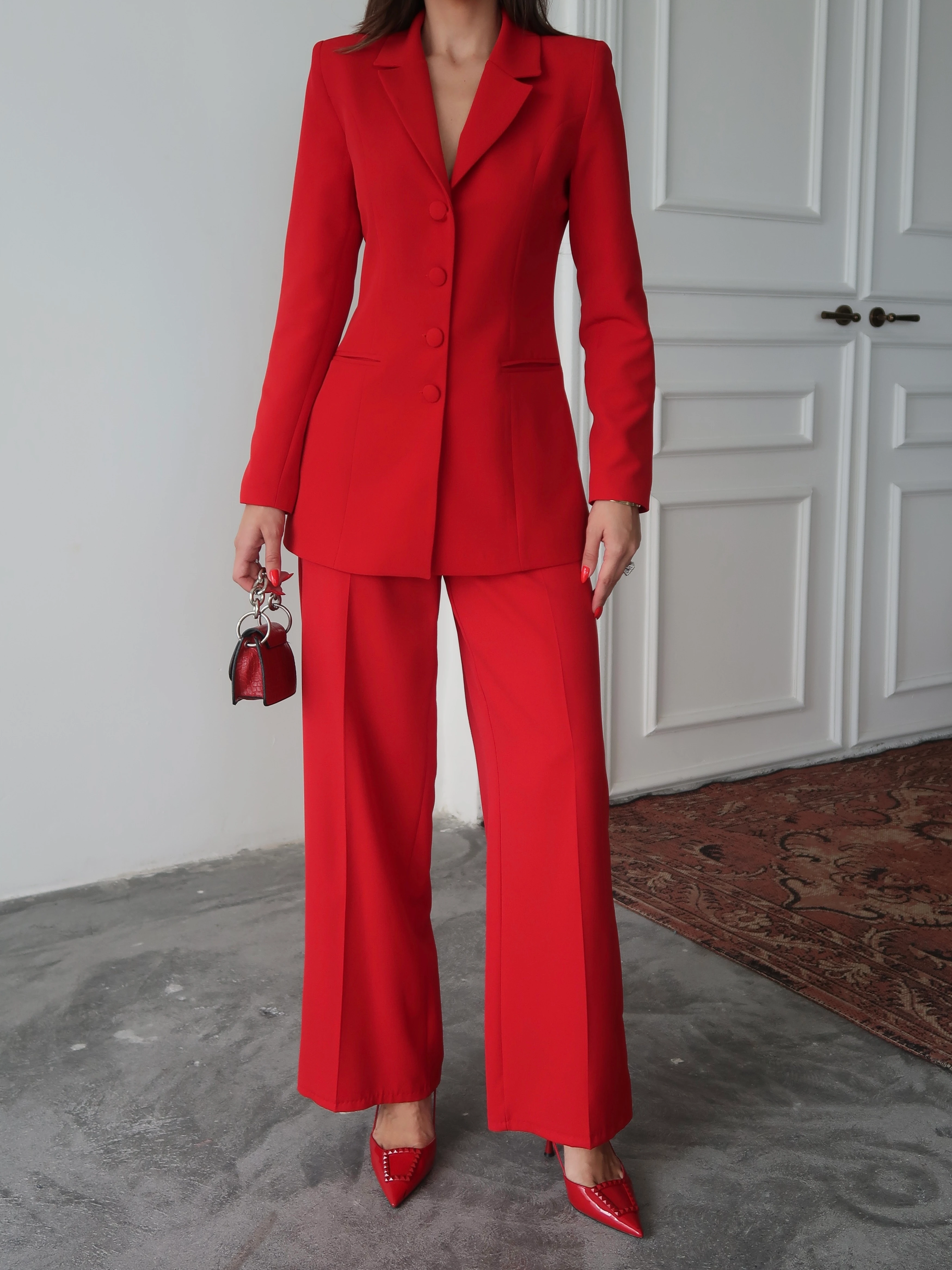 Gina Sculpt Takım Kırmızı