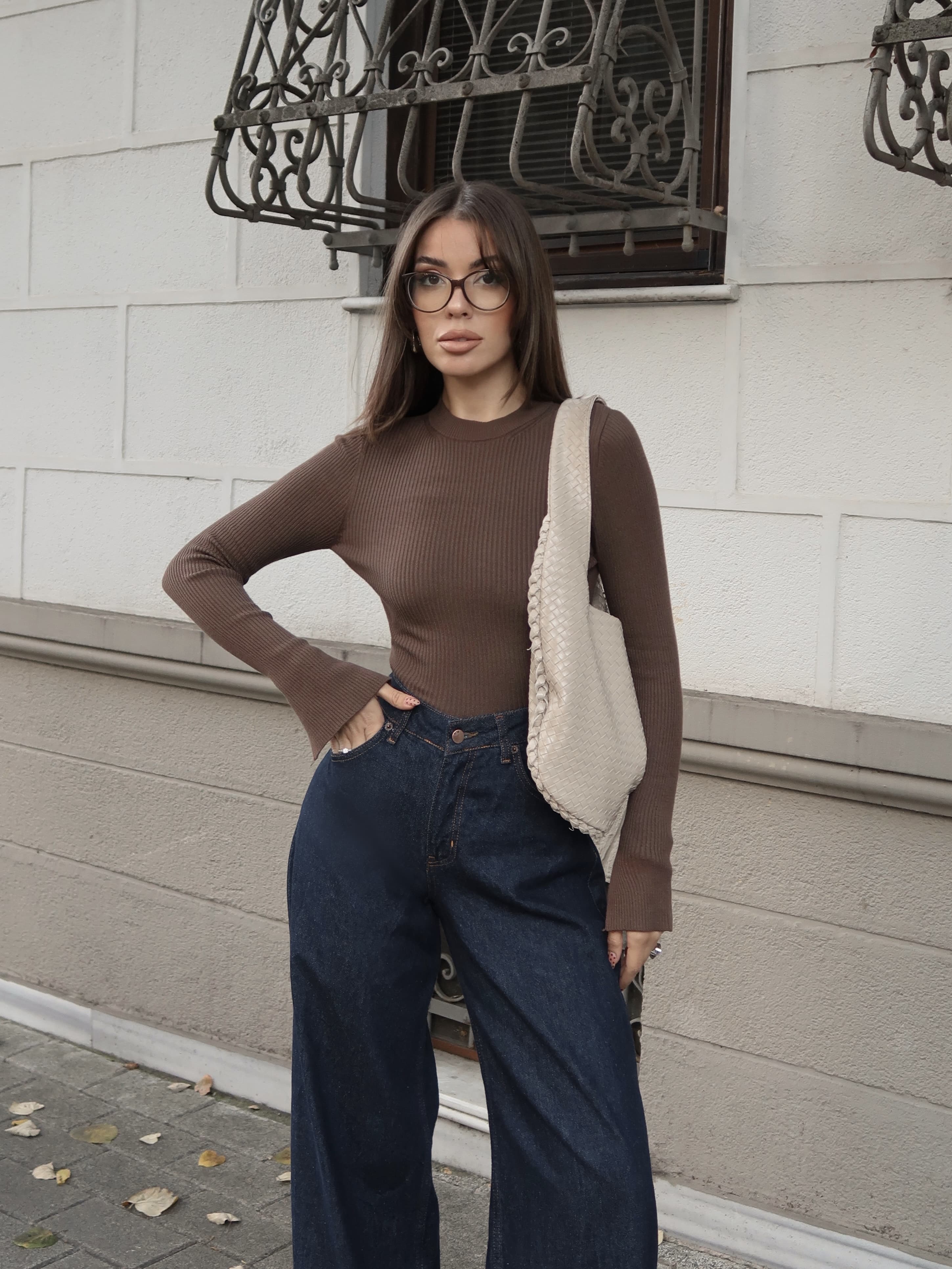 Lindy Acı Kahverengi Bluz