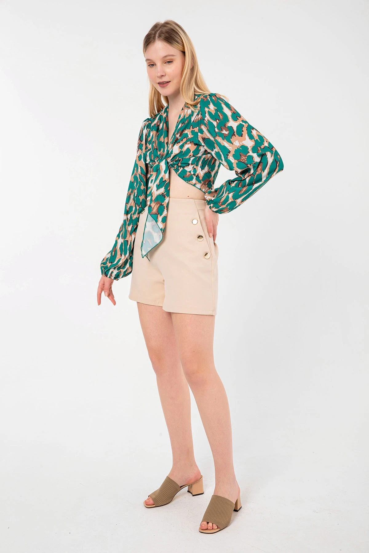 Önden Bağlamalı Bluz