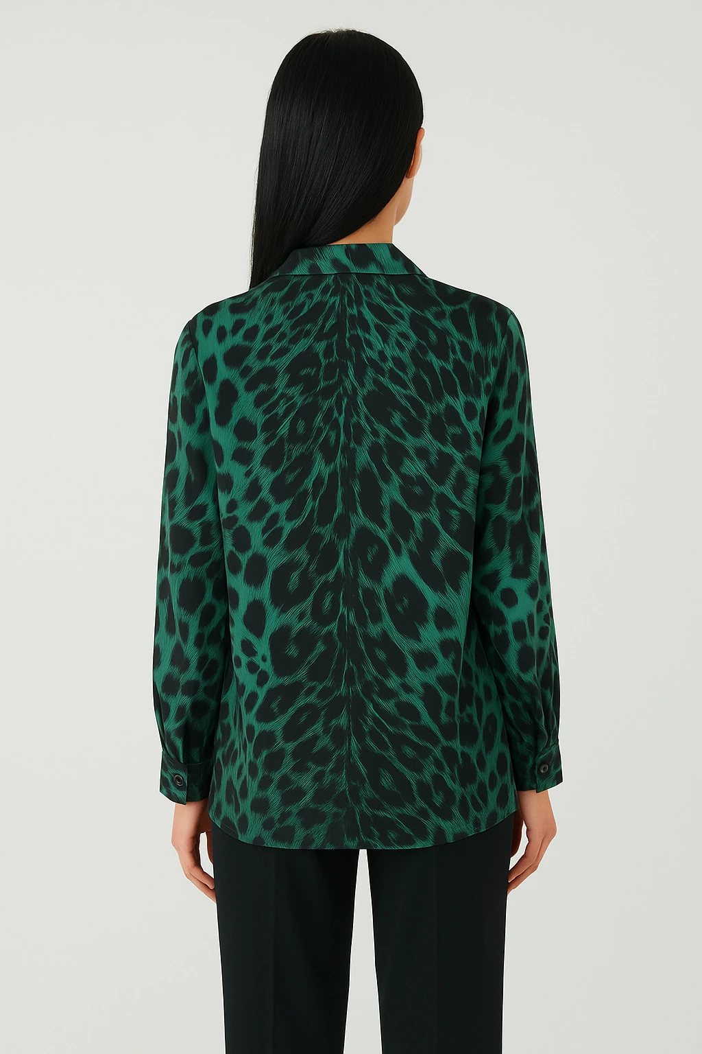 Desenli Gömlek Yeşil