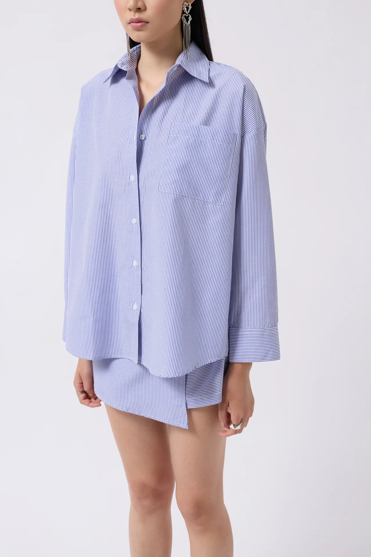 Anvelop Detay Lacivert Gömlek