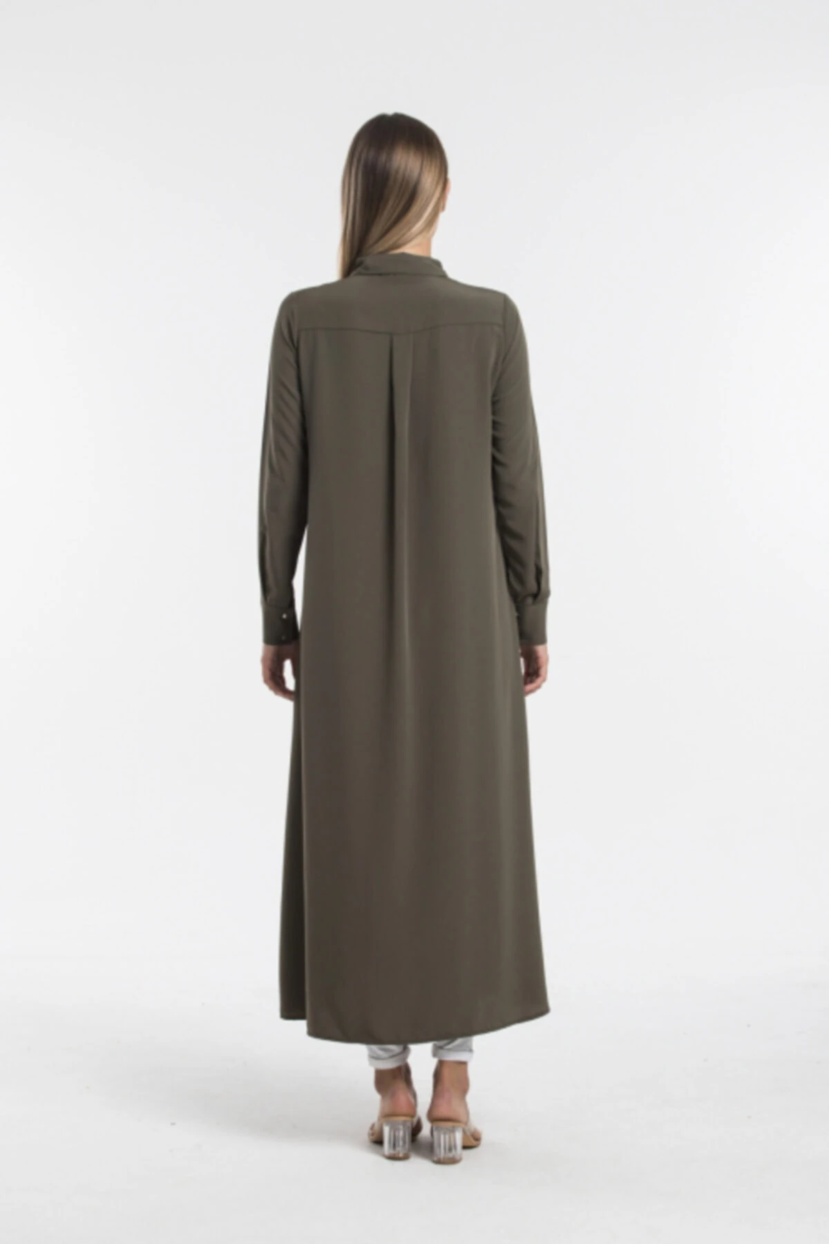 Kadın Haki Uzun Tunik
