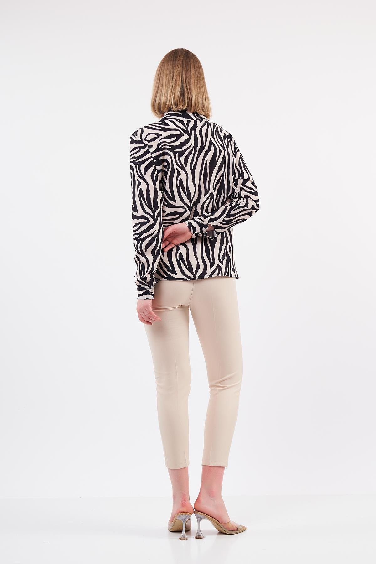 Zebra Desenli Gömlek