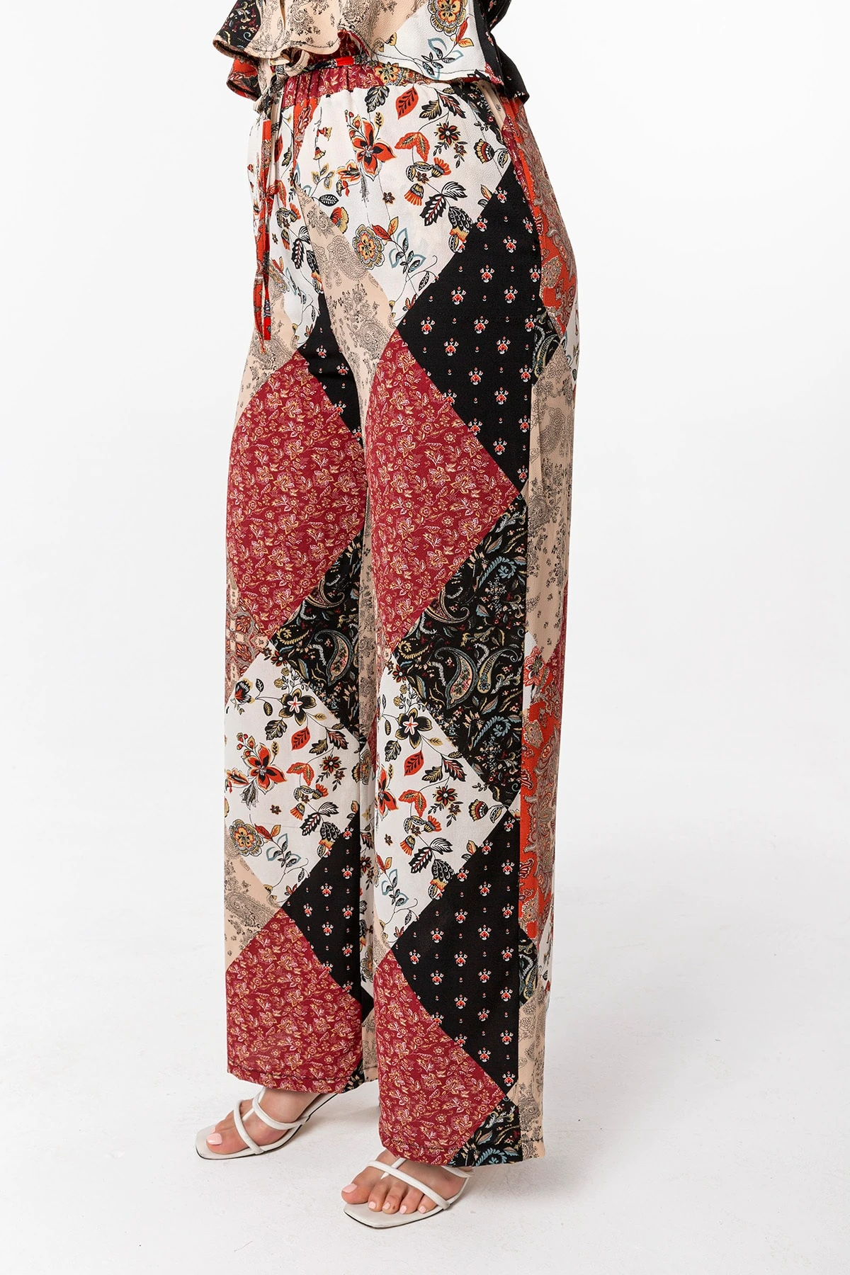 Bluz Pantolon Bordo Takım