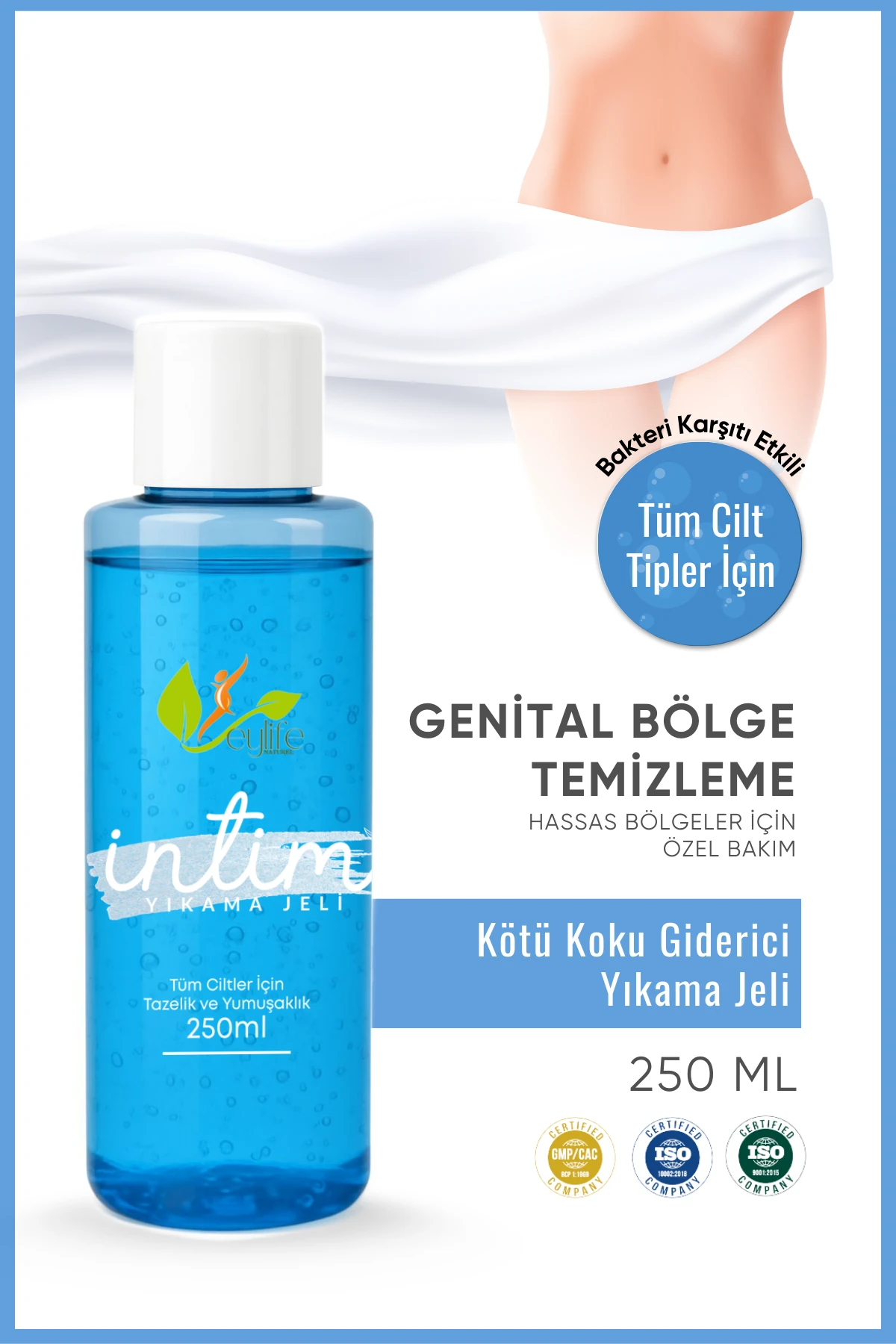 İntim Yıkama Dış Genital Bölge Temizleyici Jel 250 ML