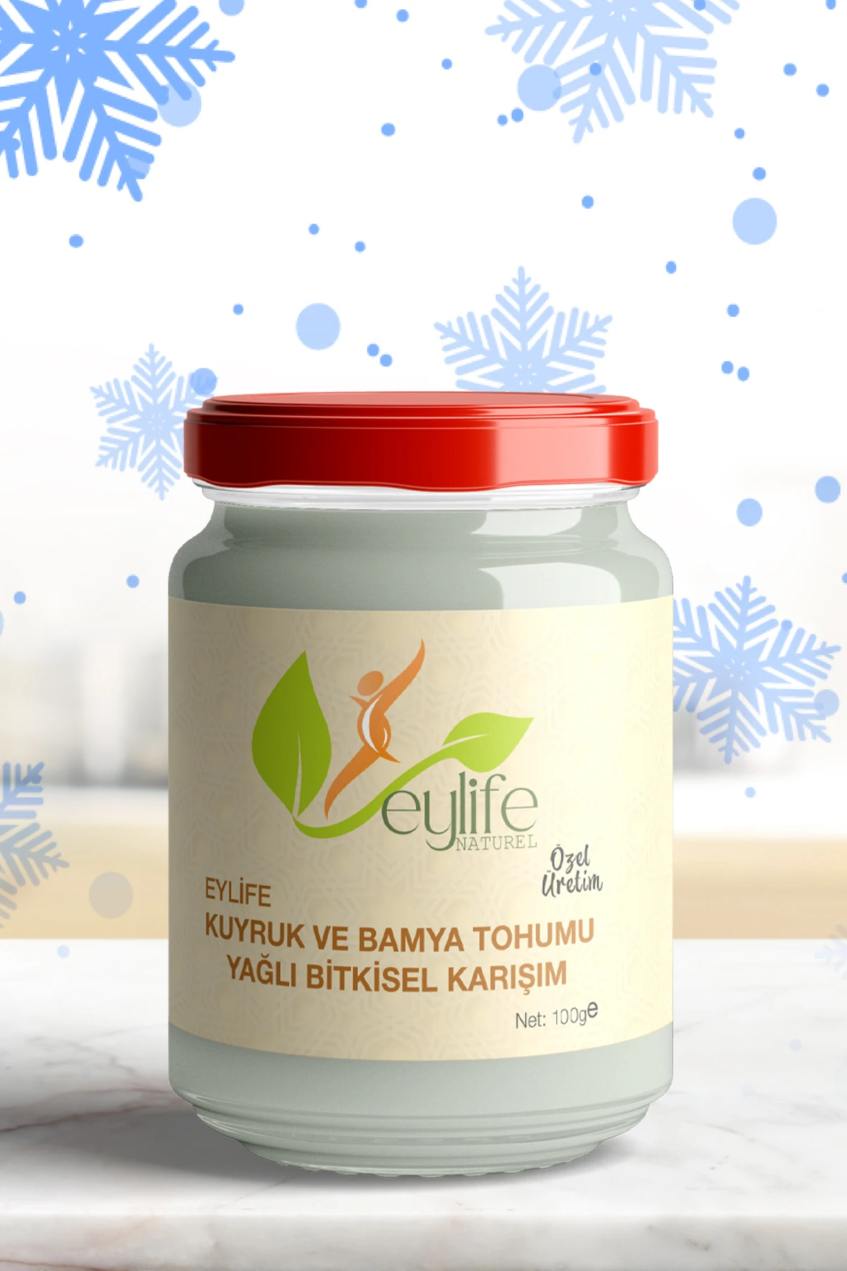 Kuyruk Ve Bamya Tohumu Yağlı Bitkisel Karışım Krem 100 ml