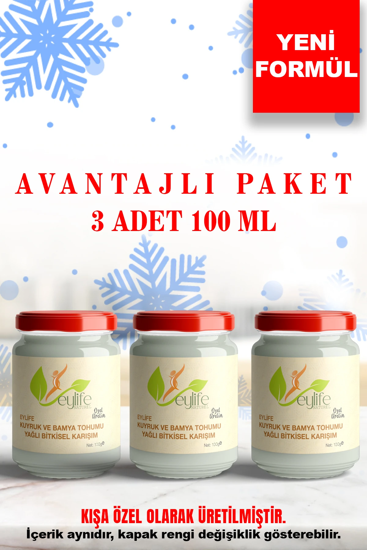 Kuyruk Ve Bamya Tohumu Yağlı Bitkisel Karışım Krem