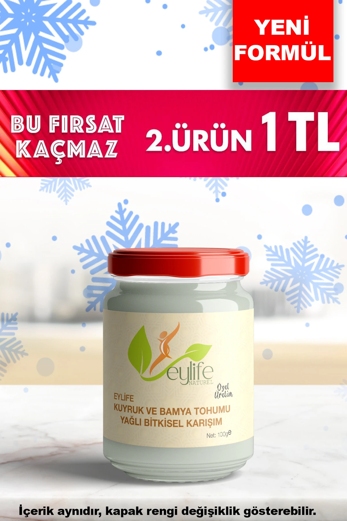 Kuyruk Ve Bamya Tohumu Yağlı Bitkisel Karışım 100 ml