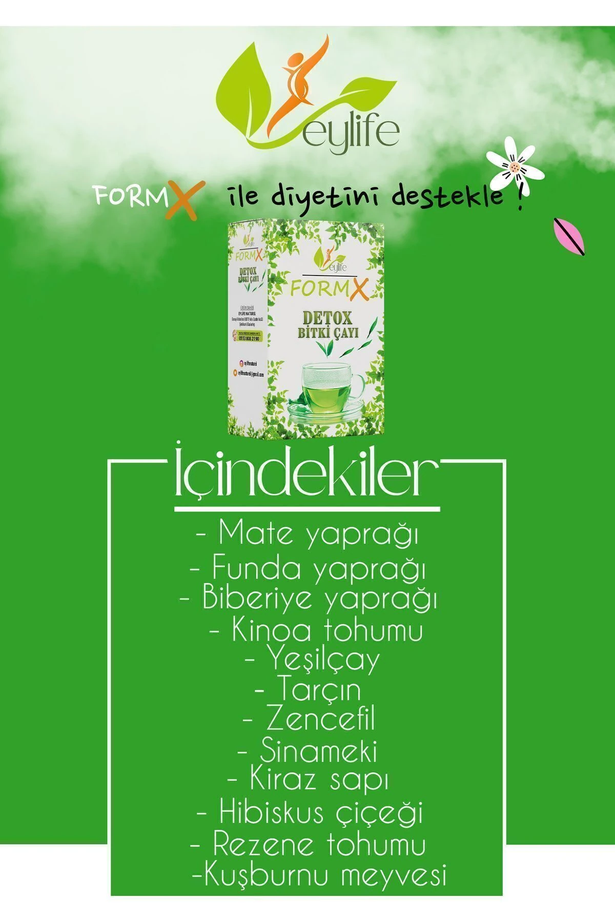Formx Zayıflamaya Destek Yardımcı Bitkisel Detox Çayı