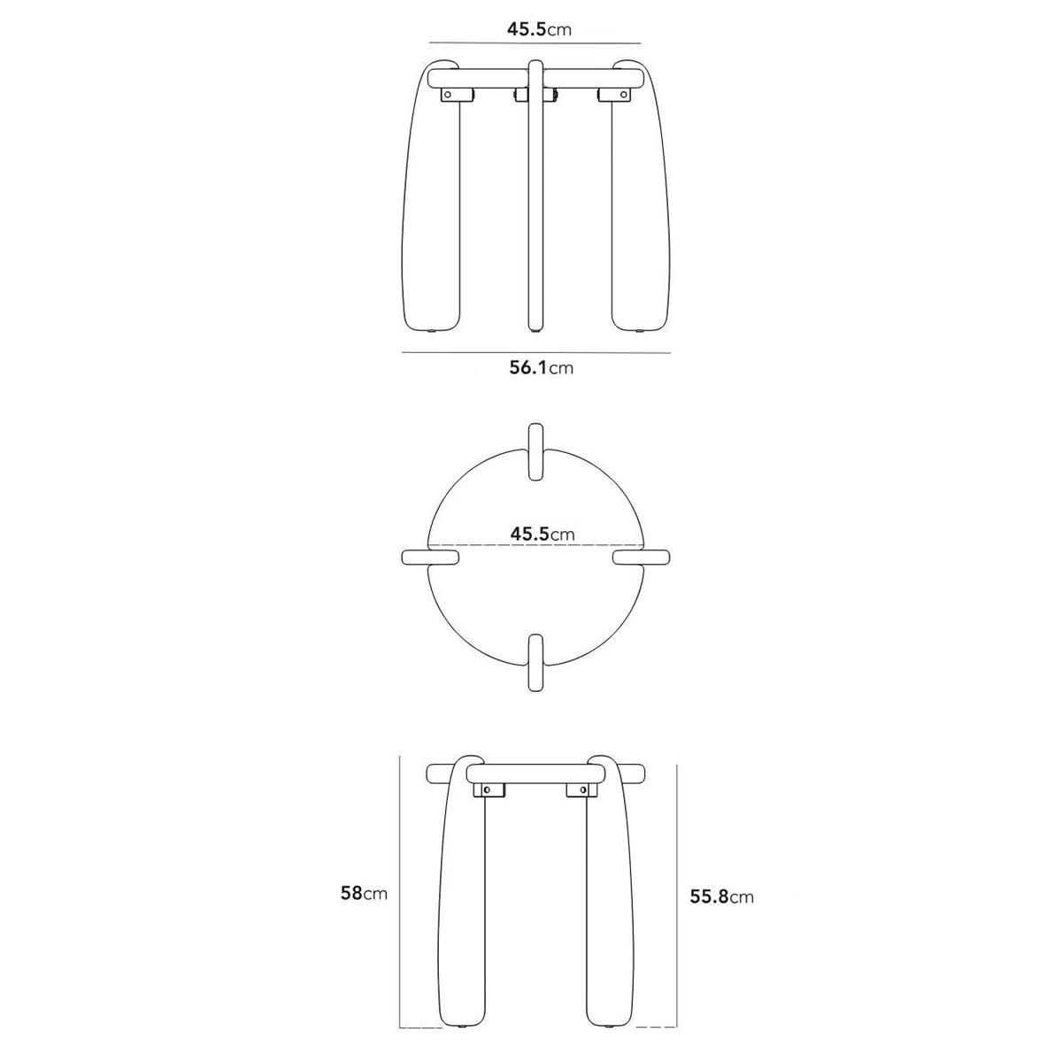Dor Ahşap Yan Sehpa