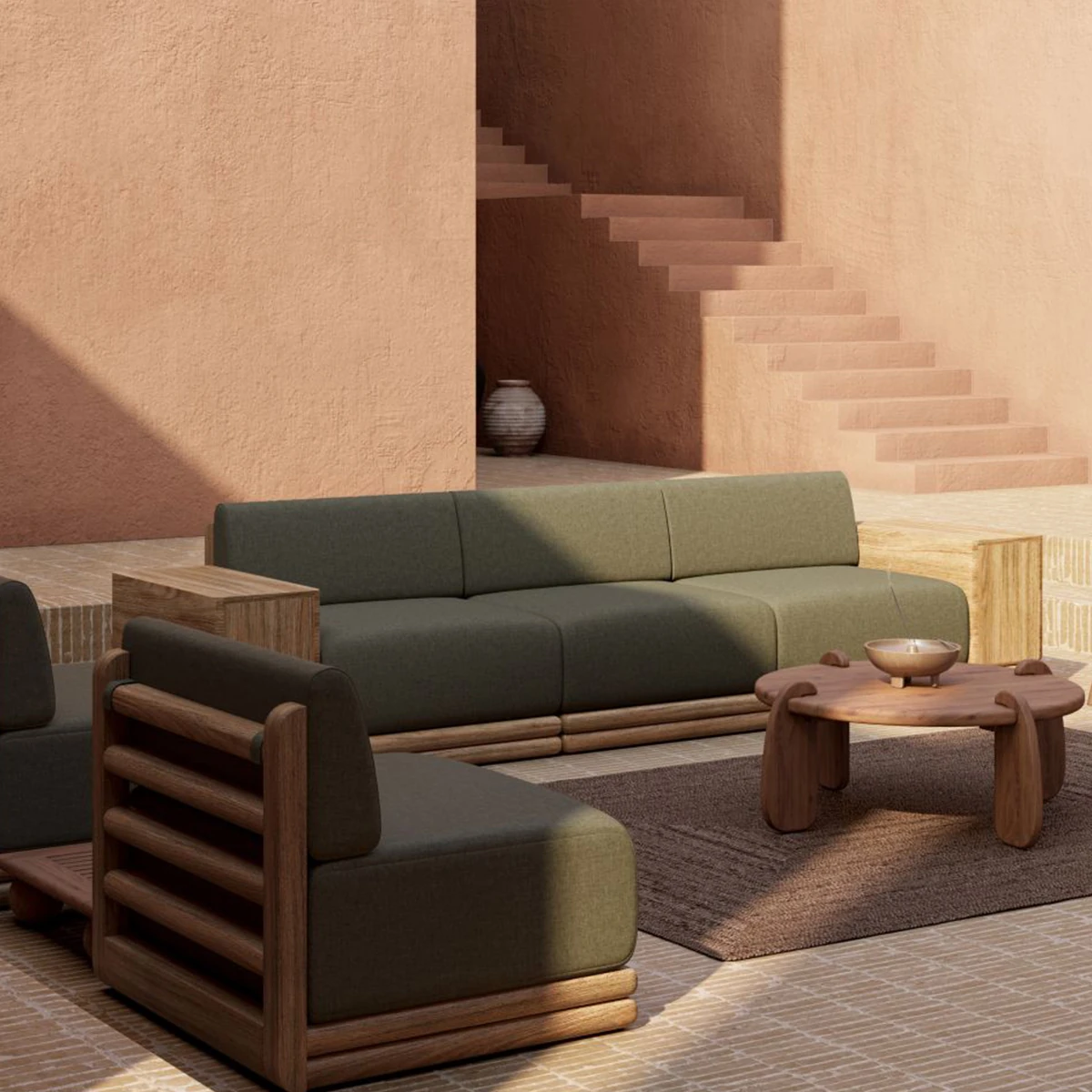 Dor Ahşap Orta Sehpa