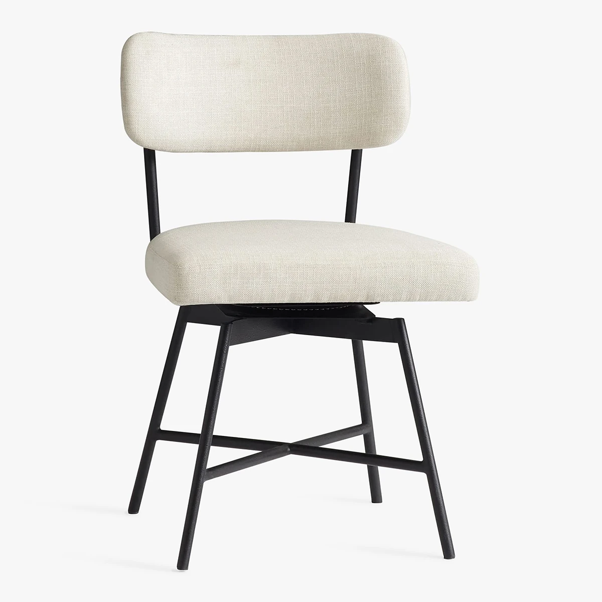 Mazun Döner Beyaz Metal Sandalye