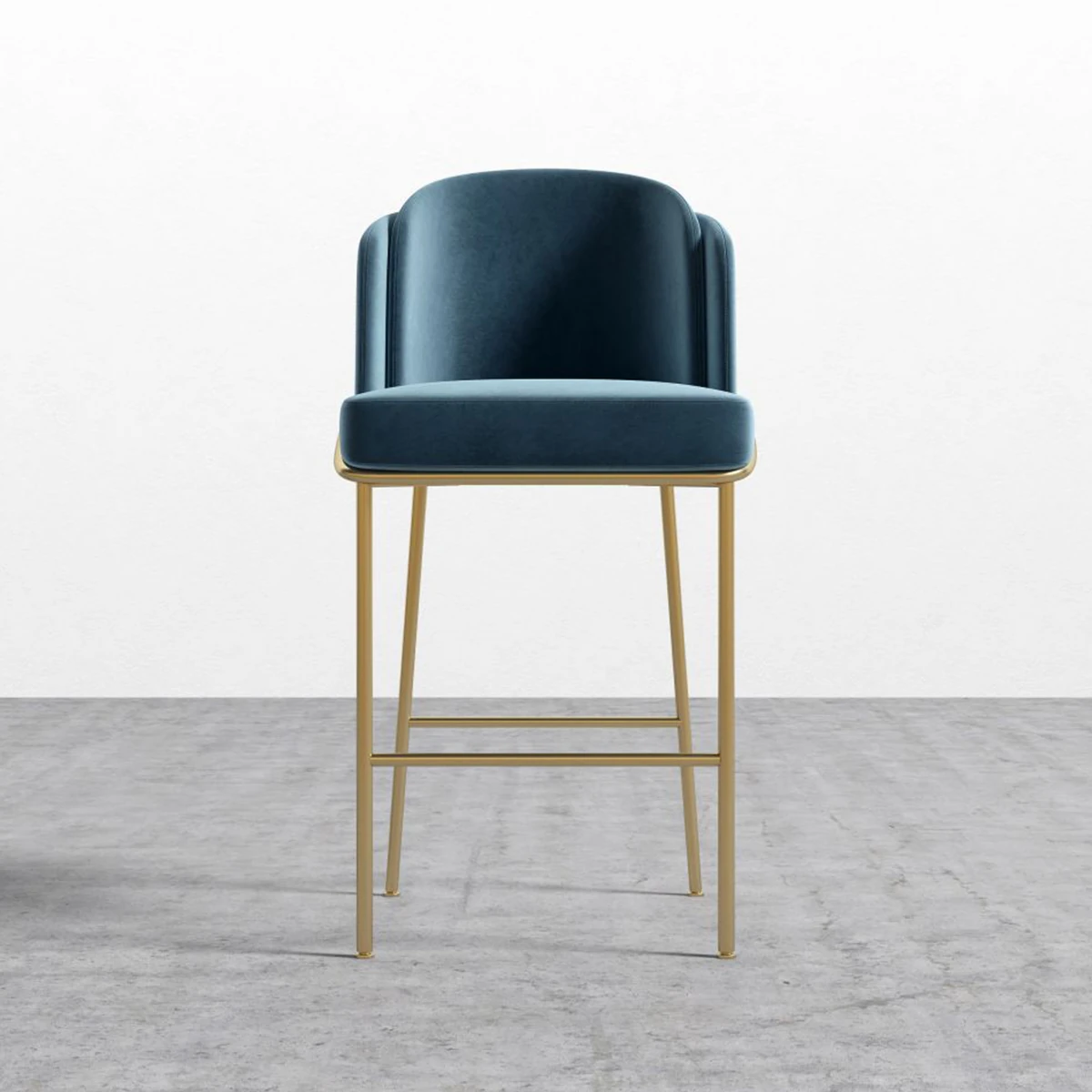 Royaleep Bar Sandalyesi - Mavi - Gold