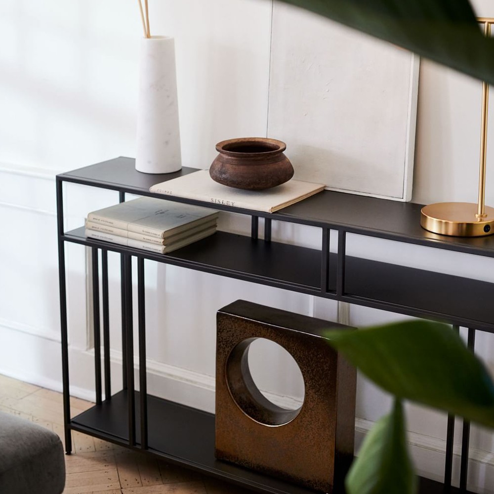 Everyday Black Metal Dresser Console