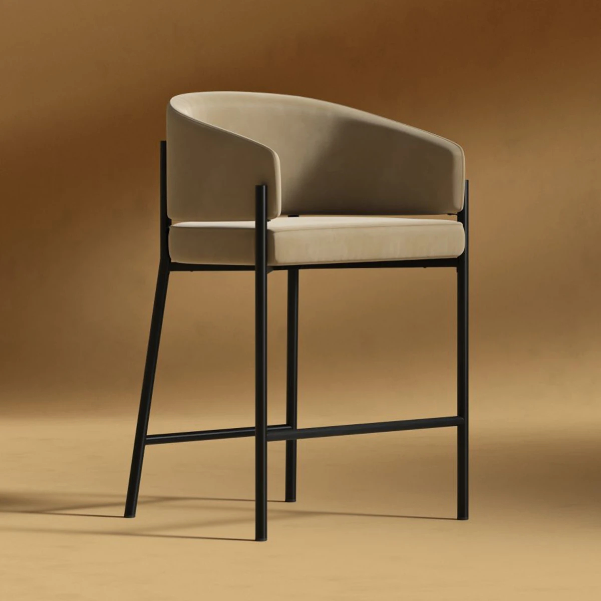 Cross Bar Sandalyesi - Bronz