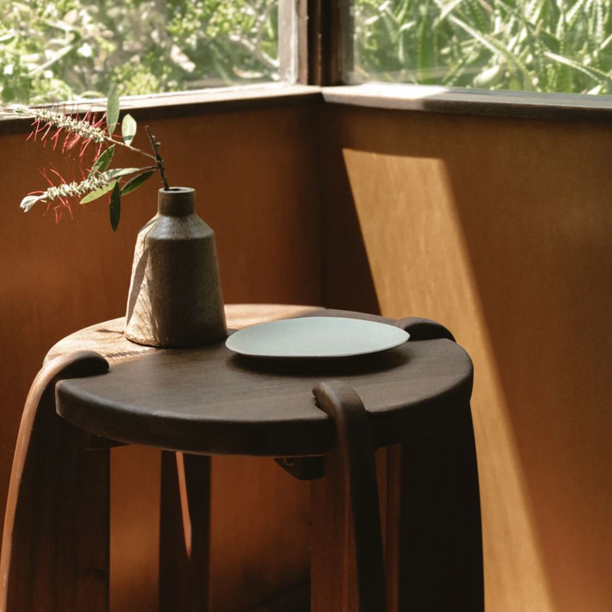 Dor Ahşap Yan Sehpa