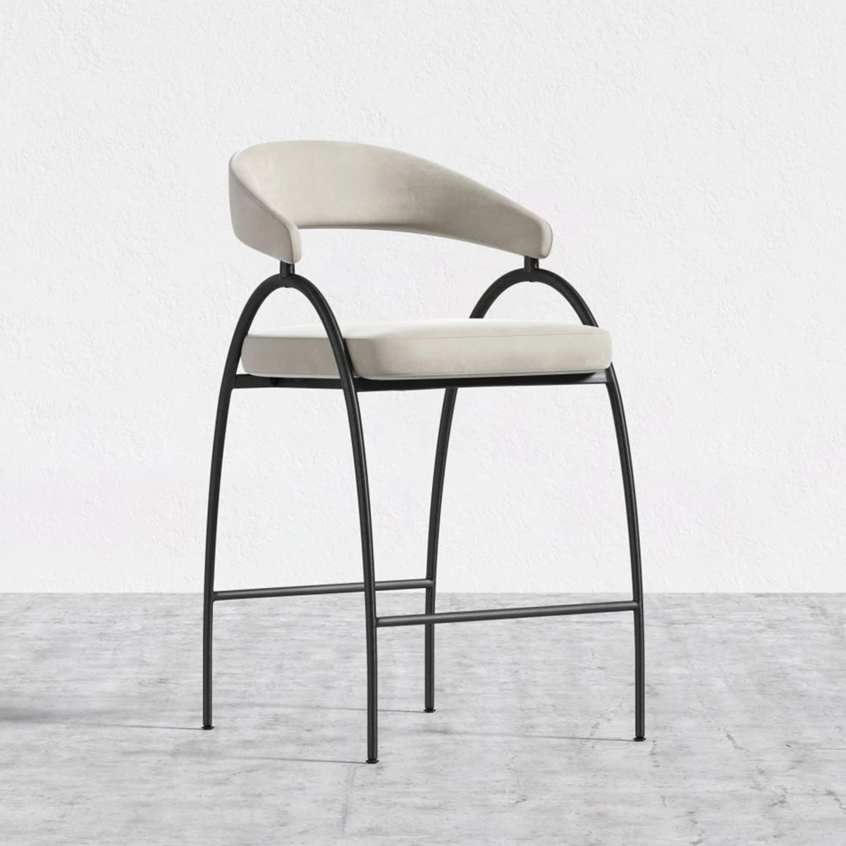 Fork Bar Sandalyesi - Gri