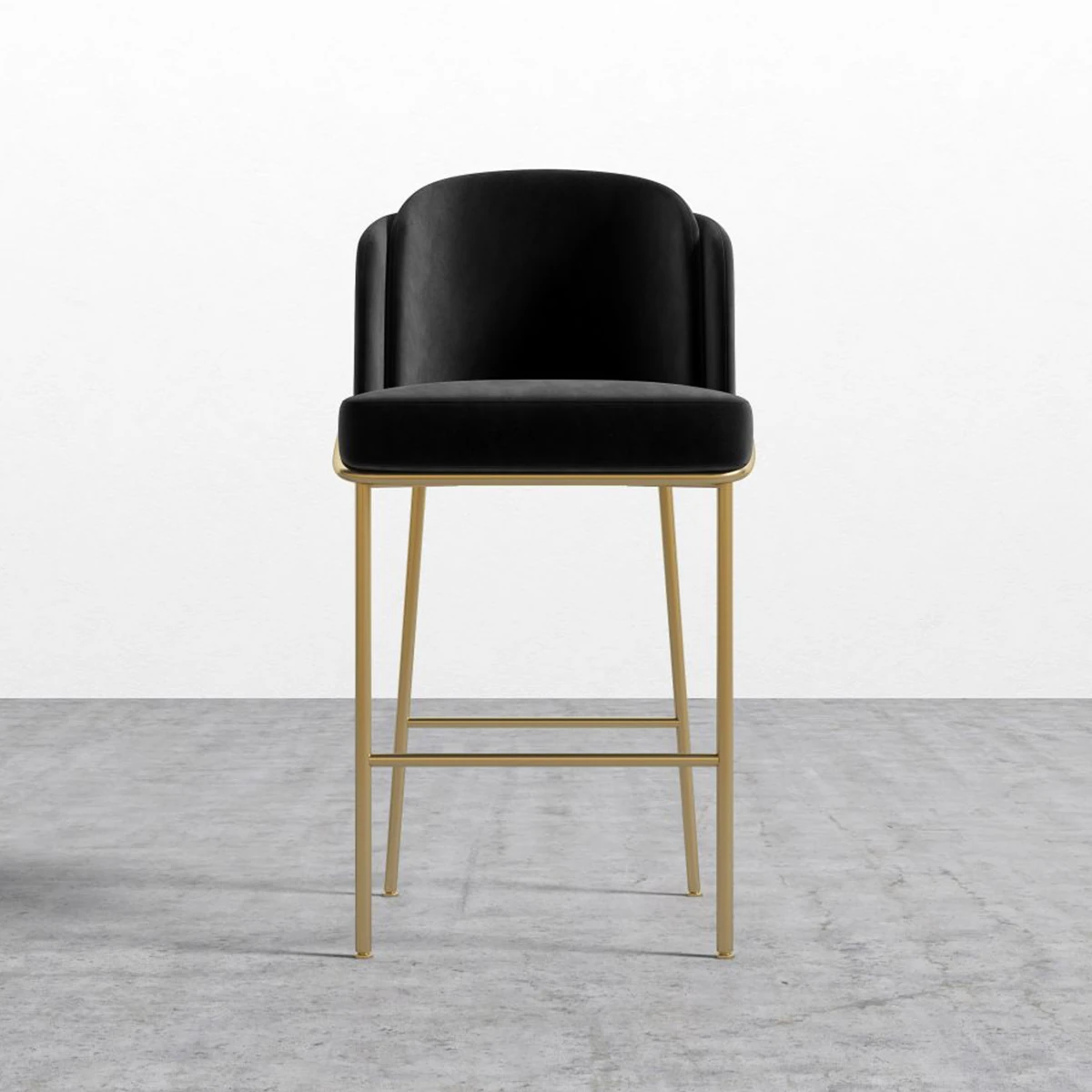 Royaleep Bar Sandalyesi - Siyah - Gold