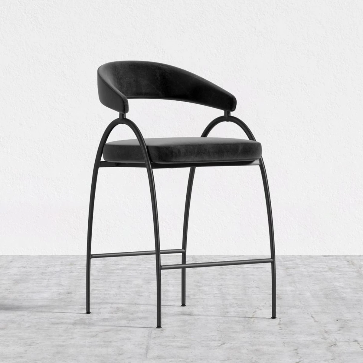 Fork Bar Sandalyesi - Siyah