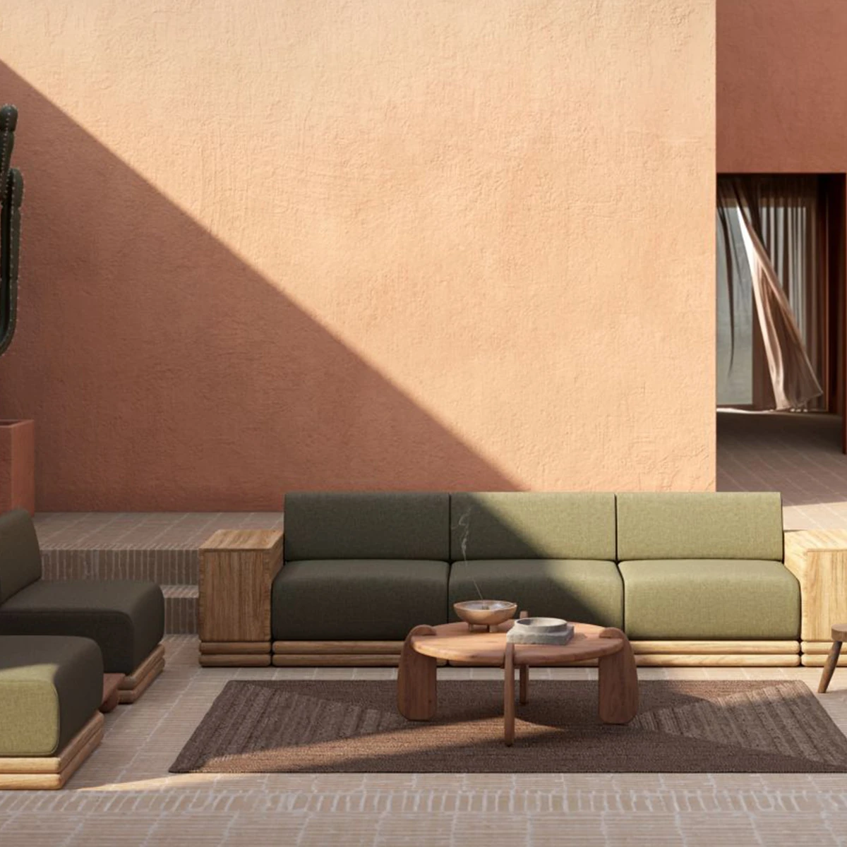 Dor Ahşap Orta Sehpa