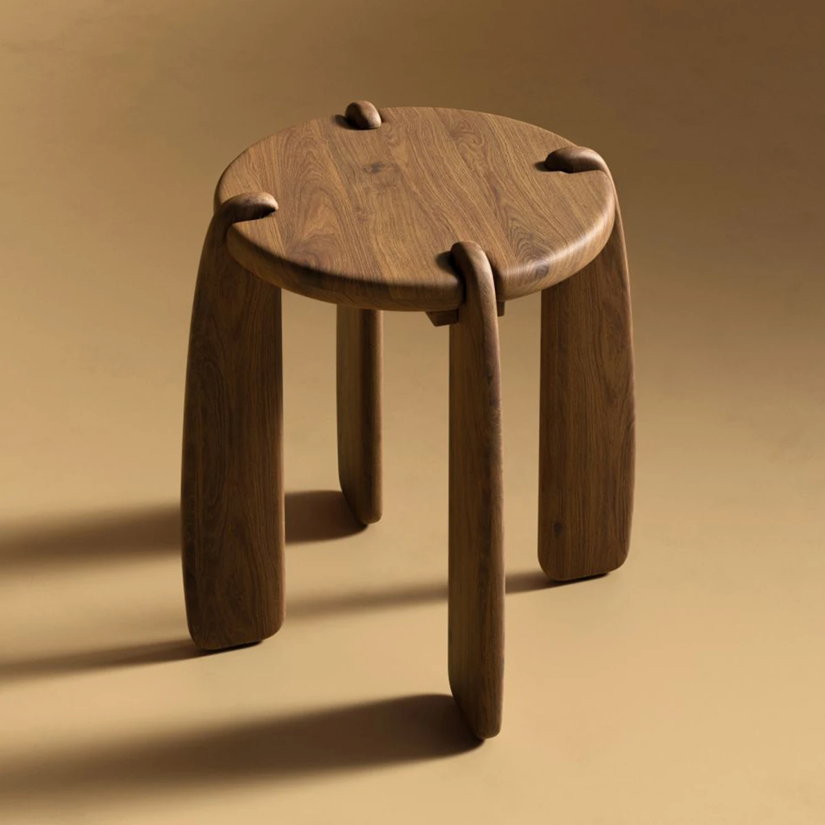 Dor Ahşap Yan Sehpa