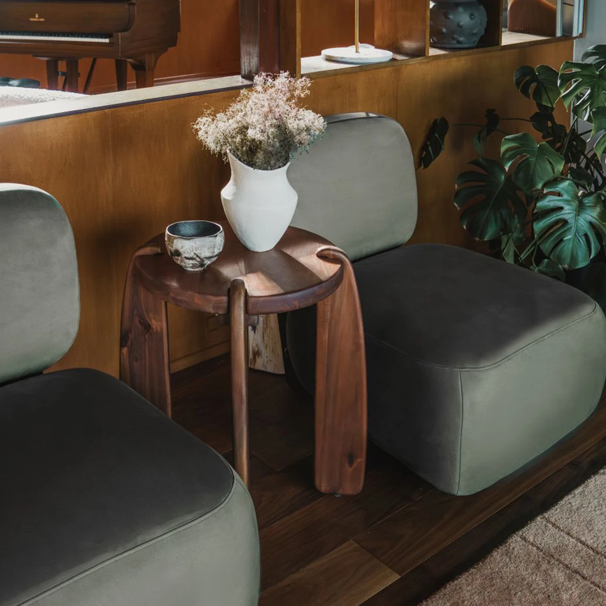 Dor Ahşap Yan Sehpa