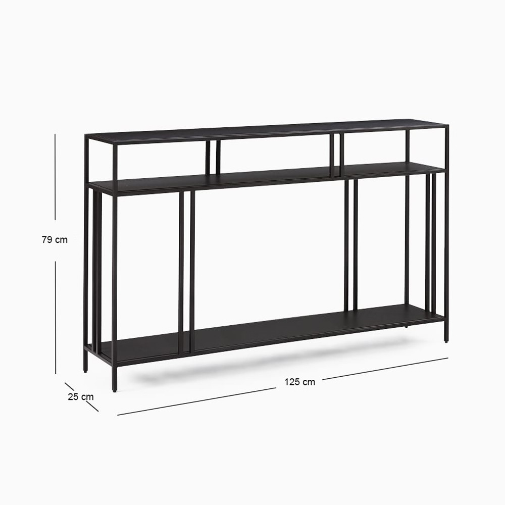 Everyday Black Metal Dresser Console