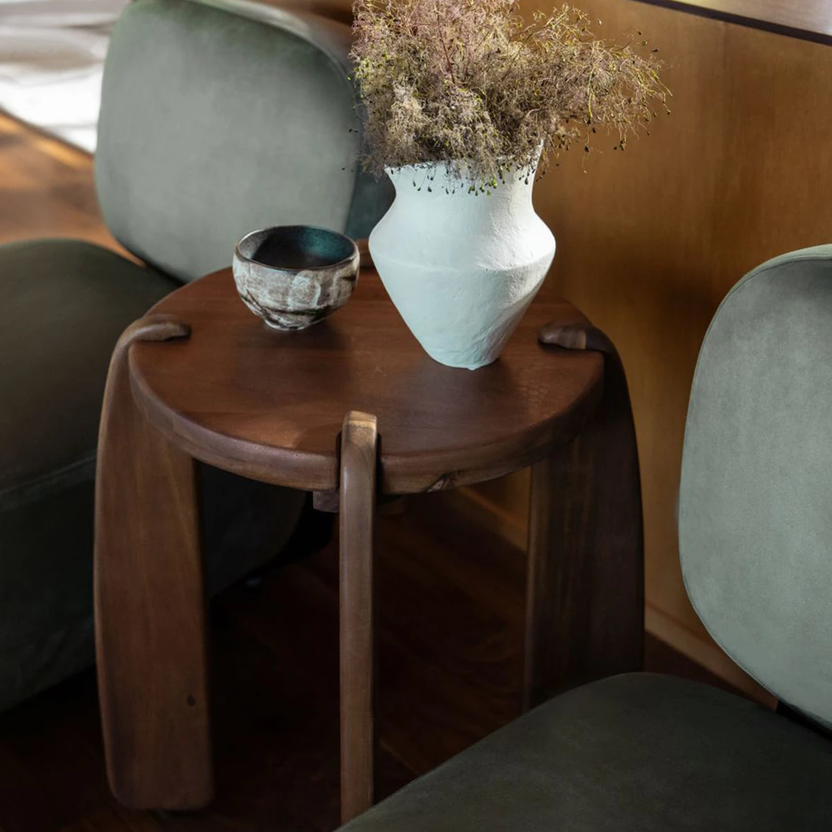 Dor Ahşap Yan Sehpa