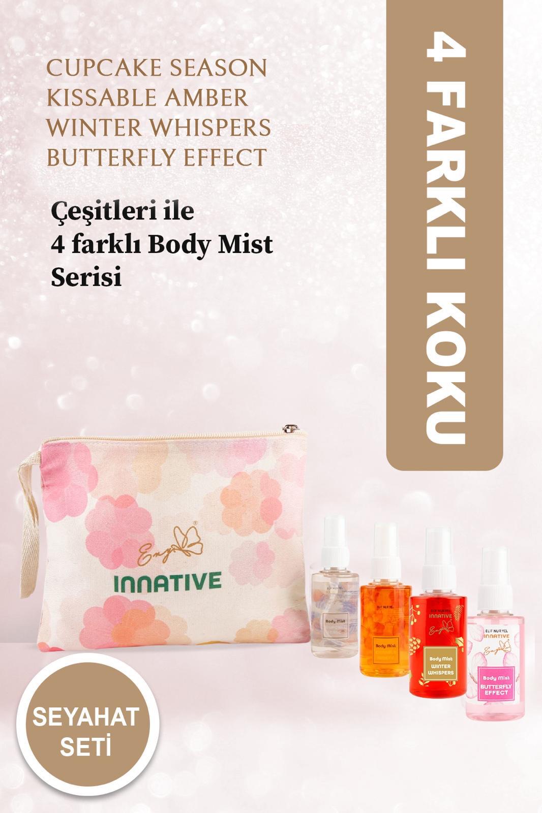 INNATIVE ENY Çiçeksi Kokular Seyahat Boy Çanta Seti 4x50ml