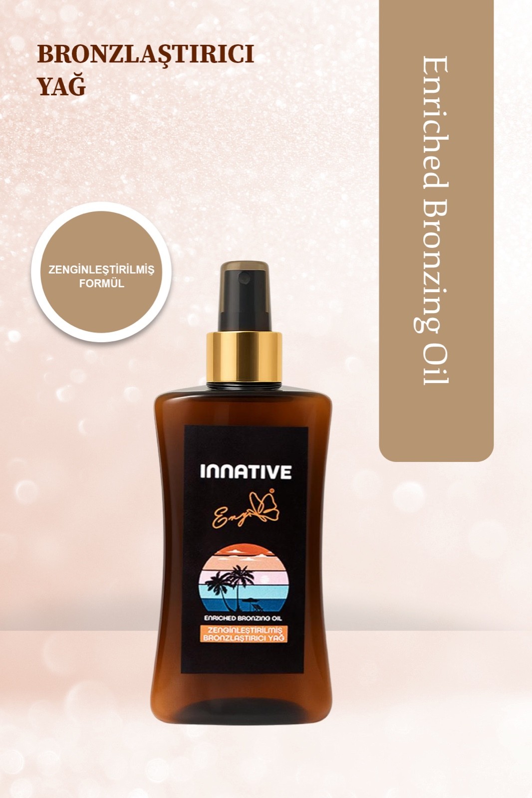 INNATIVE ENY Zenginleştirilmiş Yoğun Bronzlaştırıcı Yağ SPF 0 200ML