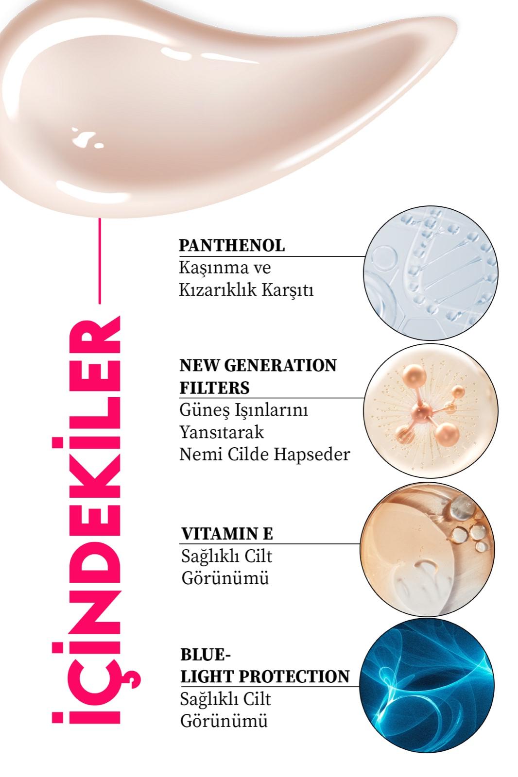 INNATIVE Eny Elif Nur Yel Pink Tone Up Spf50 Cilt Aydınlatıcı Ton Eşitleyici Pembe Güneş Kremi