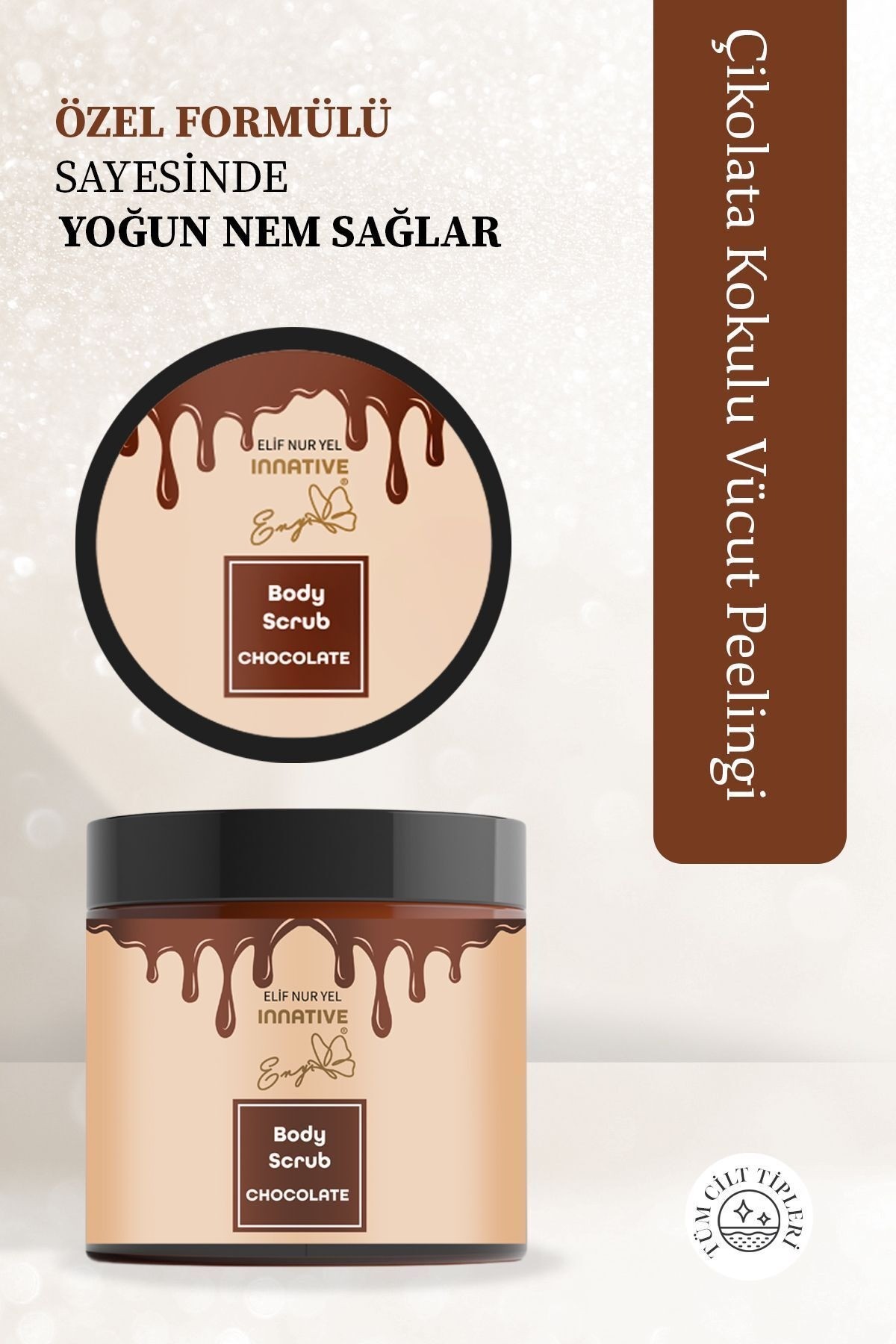 Eny Choco Dream Body Scrub Nemlendirici Batık Giderici Çikolata Vücut Peelingi 200ml image