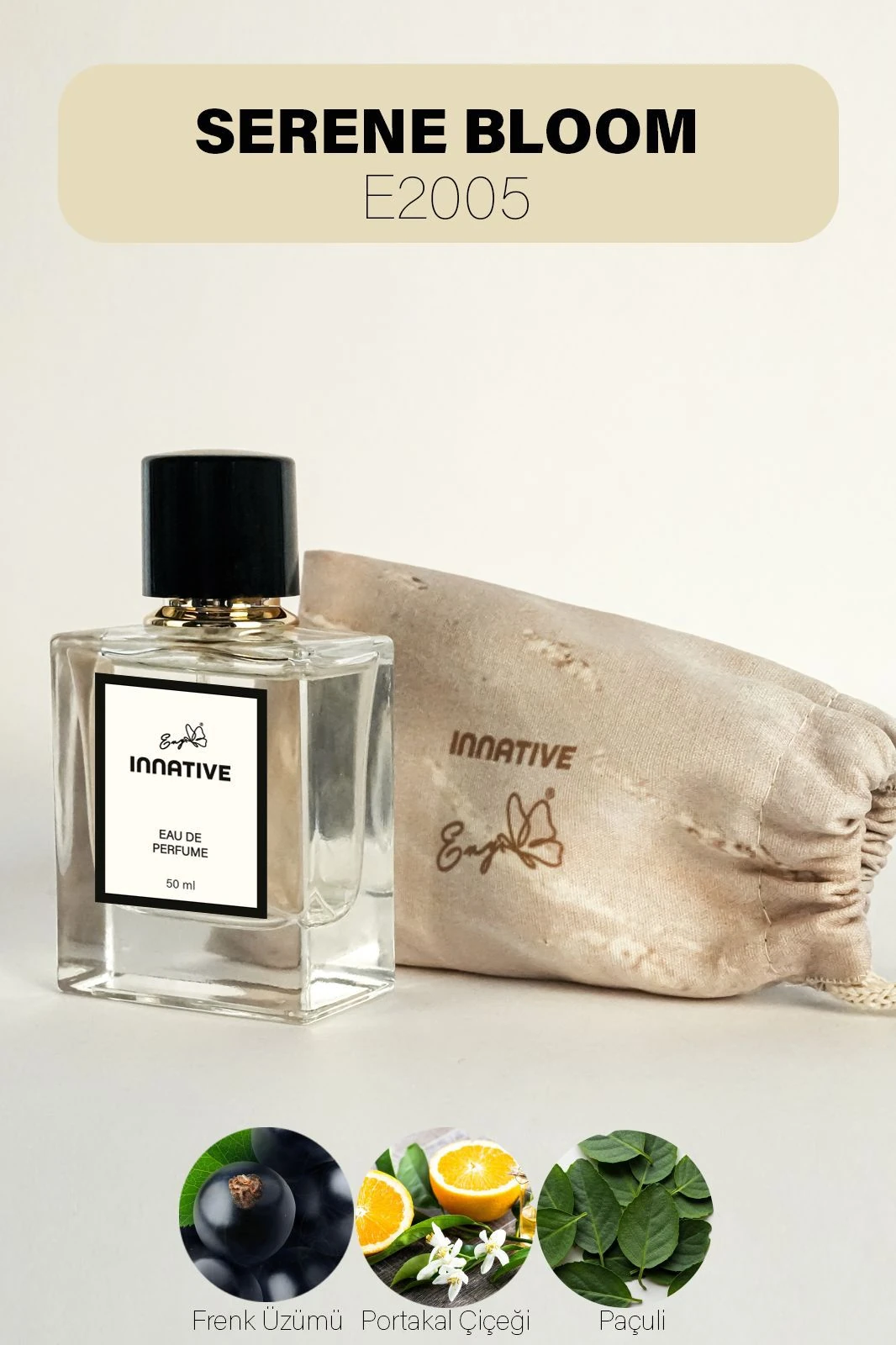 INNATIVE E2005 Eny SERENE BLOOM Edp 50 ml ORYANTAL ÇİÇEKSİ Kadın Parfümü